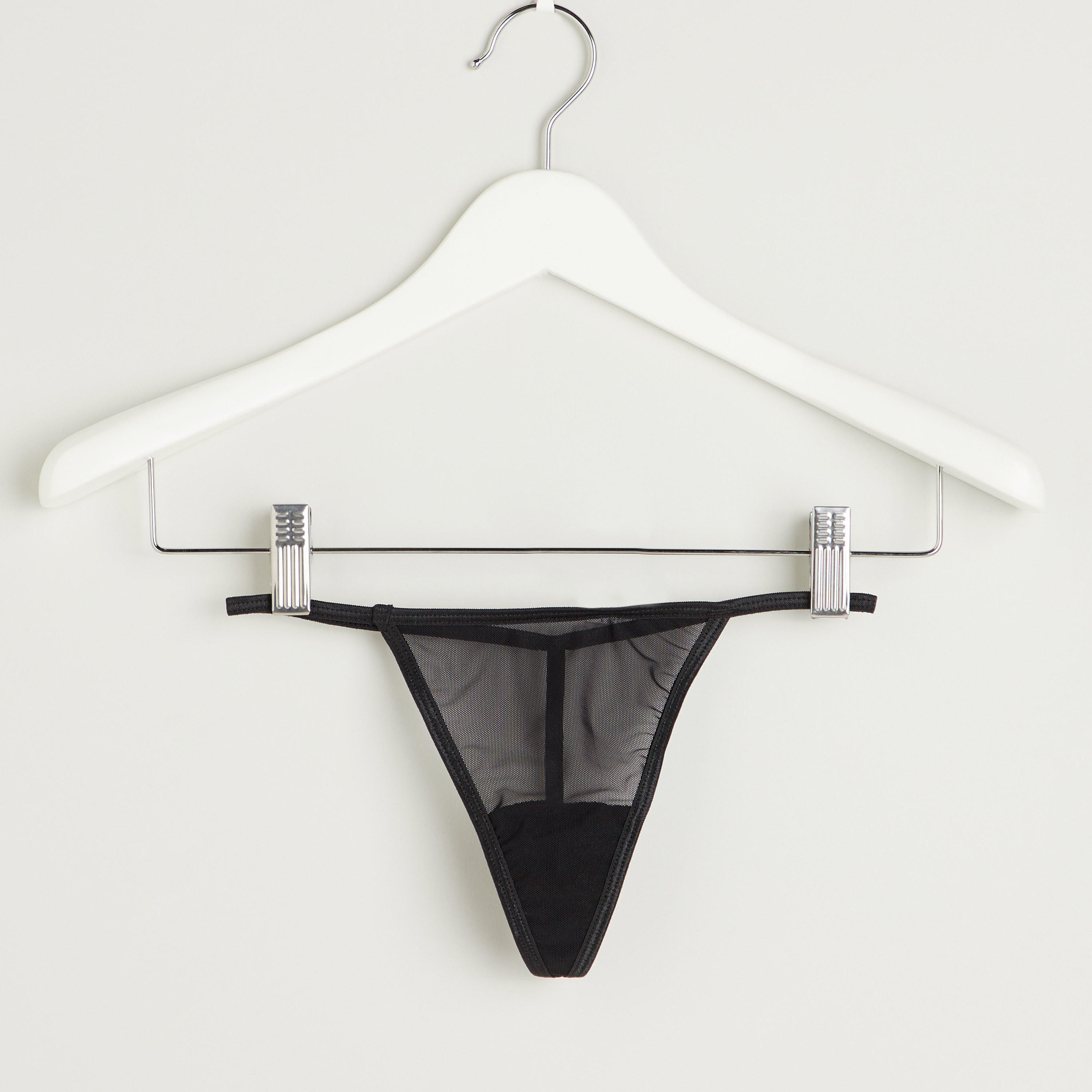 قميص نوم دانتيل بياقة V مع ثونج-women-clothing-nightwear-pyjamas-longsets-image-5