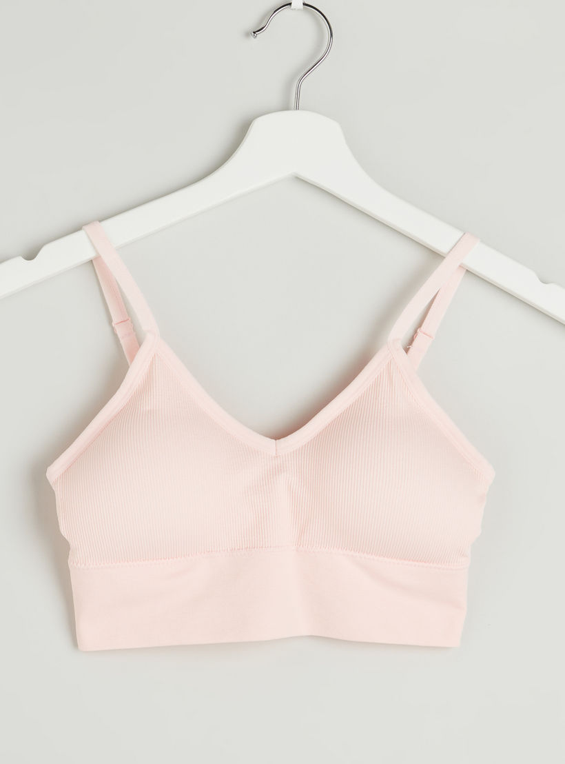 صدريّة سادة مبطّنة بحمّالات قابلة للتعديل - طقم من قطعتين-women-clothing-lingerie-bras-image-4