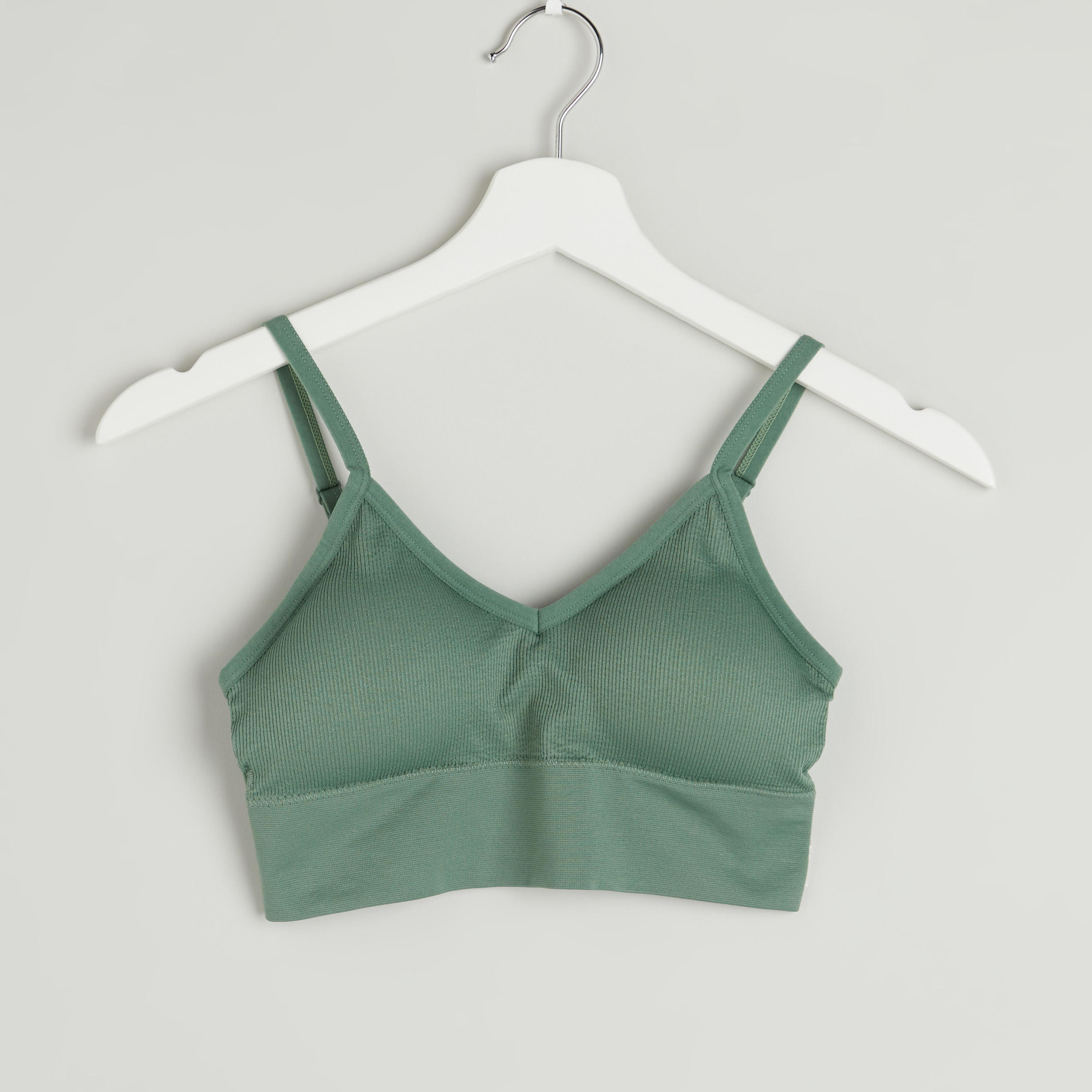 صدريّة سادة مبطّنة بحمّالات قابلة للتعديل - طقم من قطعتين-women-clothing-lingerie-bras-image-2