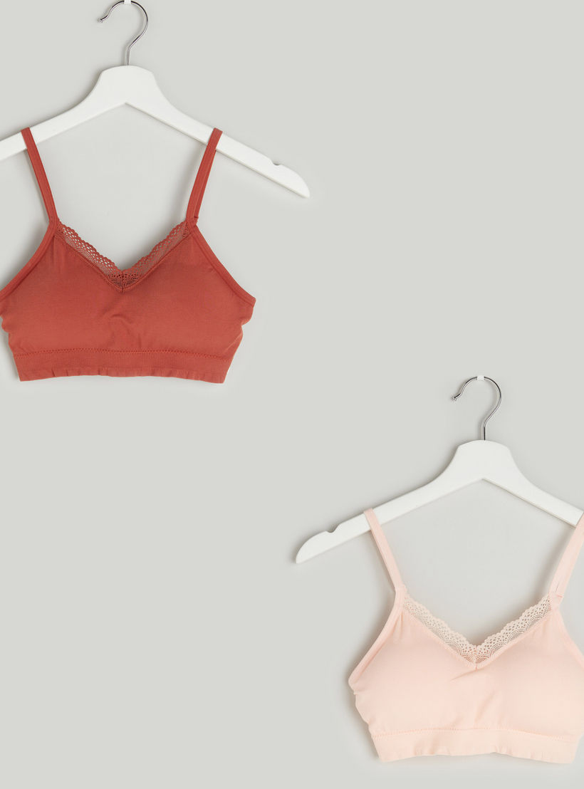 صدريّة مبطنة سادة بحمّالات قابلة للتعديل - طقم من قطعتين-women-clothing-lingerie-bras-image-5