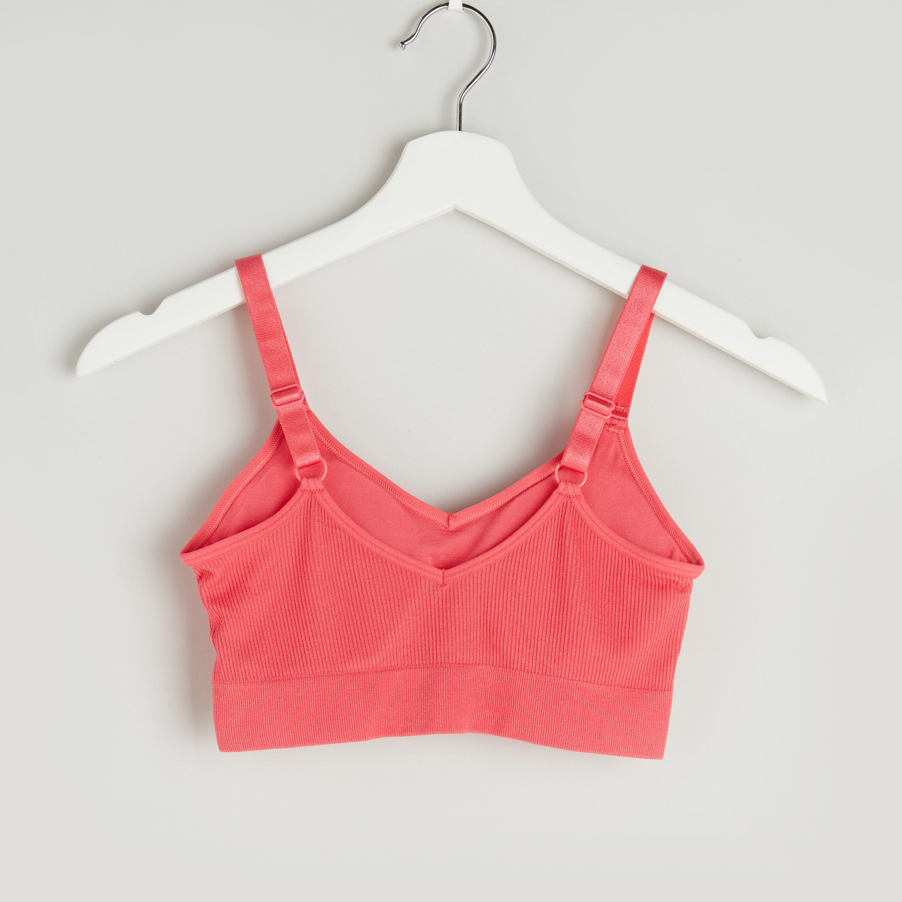 Set of 2 - Plain Padded Bra with Spaghetti Straps-women-clothing-lingerie-bras-image-3