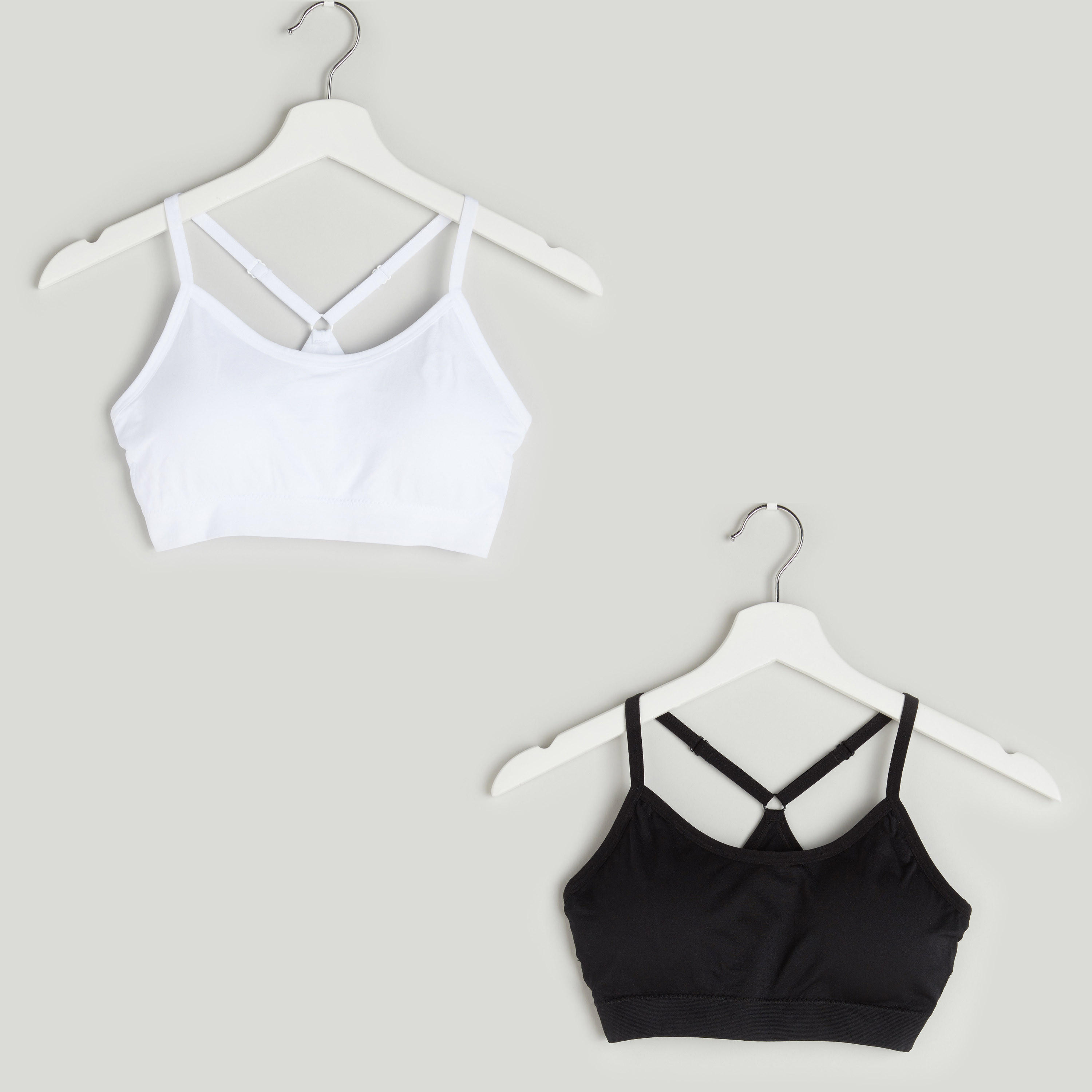 Set of 2 - Plain Basic Bra with Spaghetti Straps-women-clothing-lingerie-bras-image-1