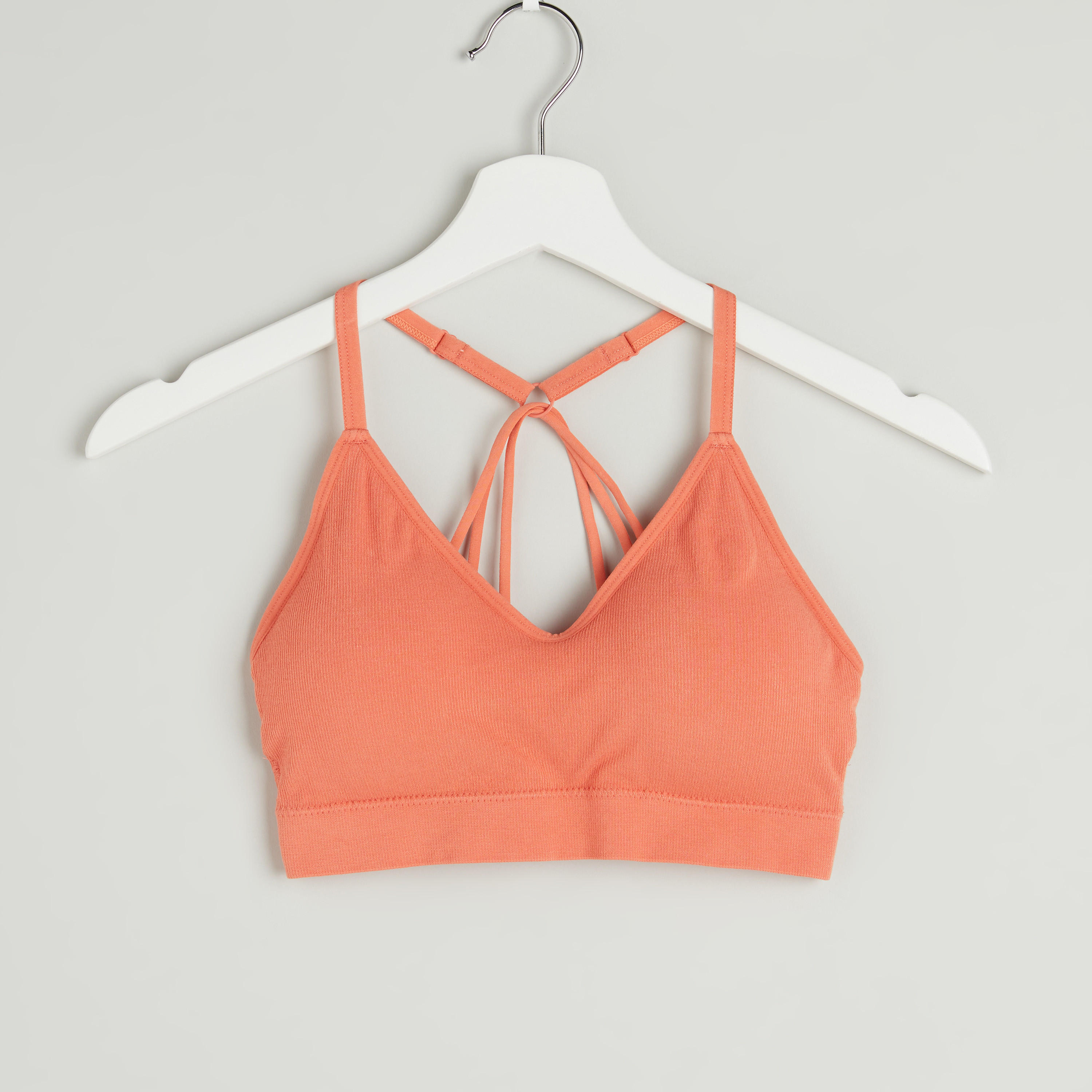 Set of 2 - Plain Padded Sports Bra with Adjustable Straps-women-clothing-lingerie-bras-image-2