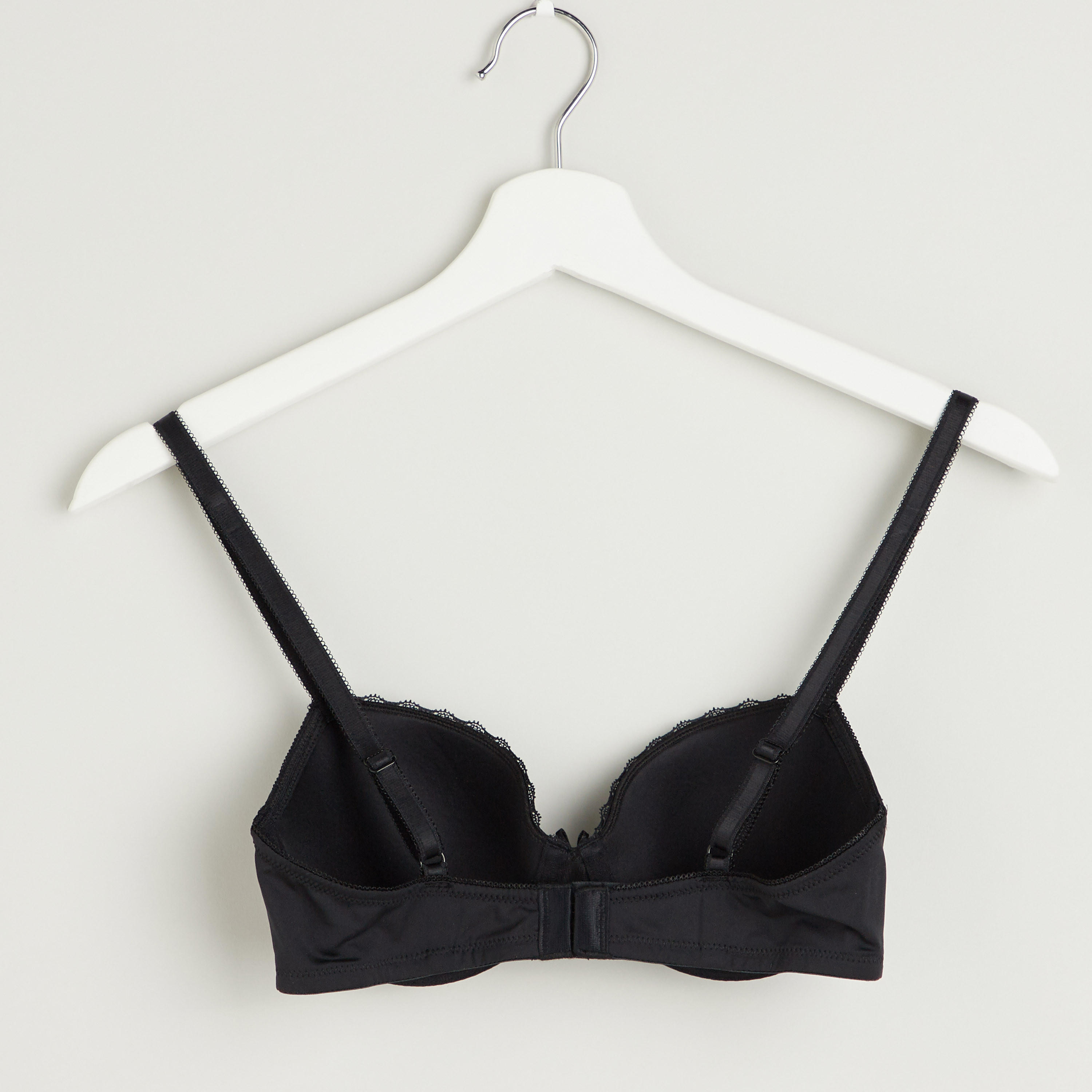 Set of 2 - Plain Padded Bra with Hook and Eye Closure-women-clothing-lingerie-bras-image-3