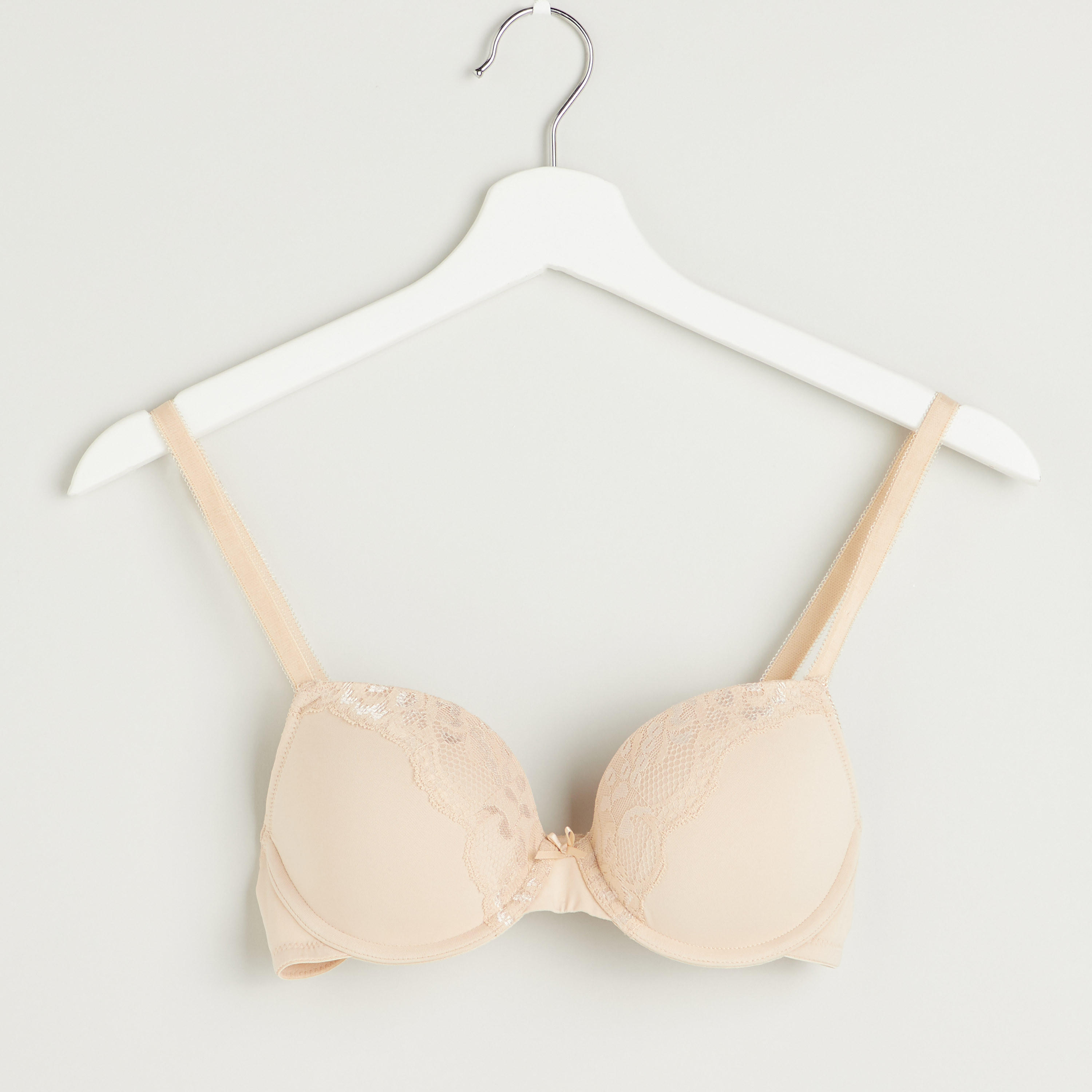 Set of 2 - Plain Padded Bra with Hook and Eye Closure-women-clothing-lingerie-bras-image-4