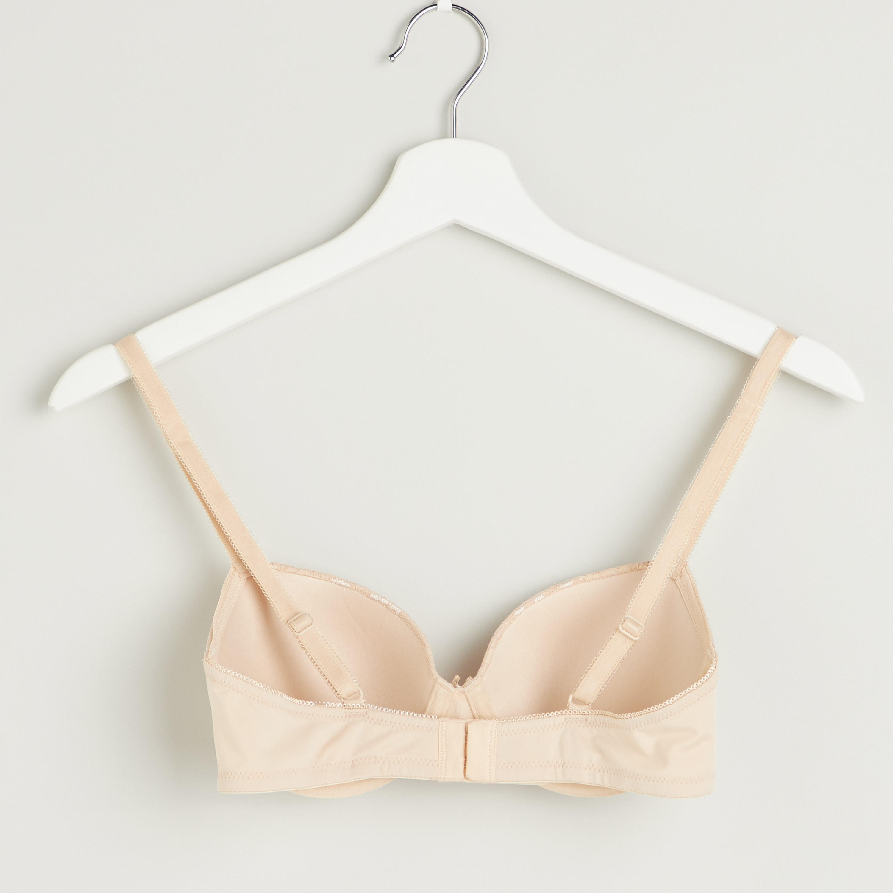 Set of 2 - Plain Padded Bra with Hook and Eye Closure-women-clothing-lingerie-bras-image-5