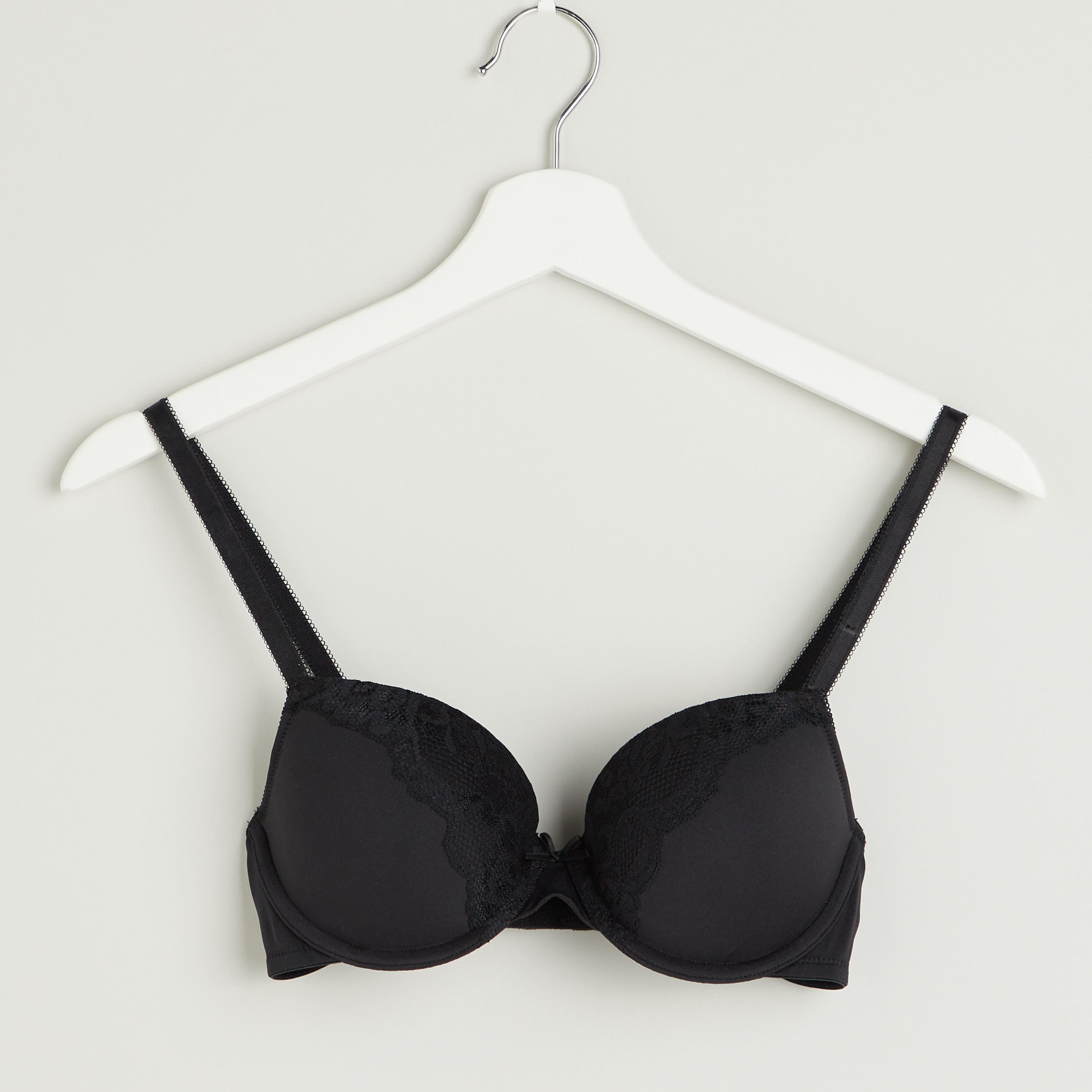 صدريّة سادة مبطنة بمشبك إغلاق - طقم من قطعتين-women-clothing-lingerie-bras-image-2