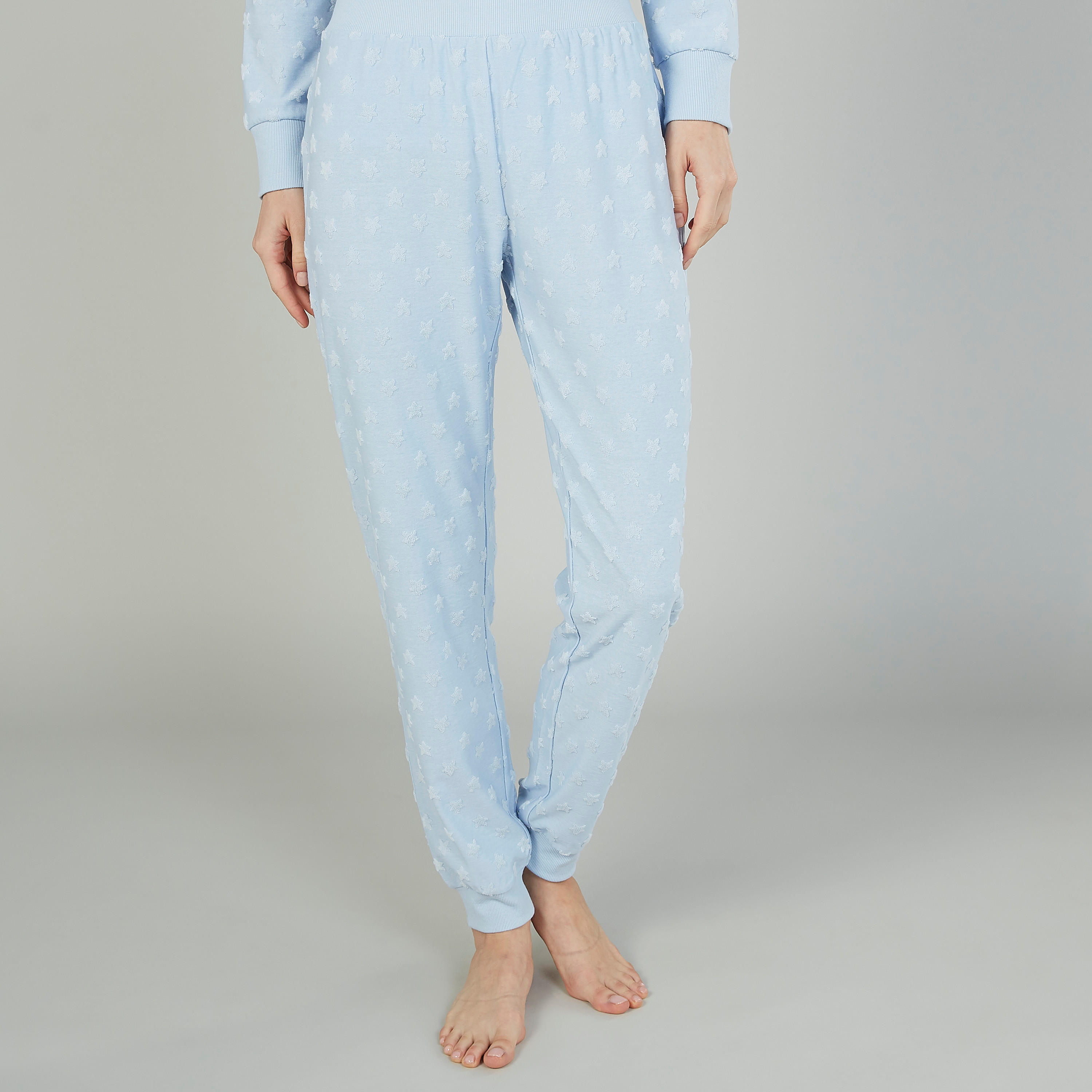 طقم بنطلون بيجاما وتيشيرت بأكمام طويلة وطبعات-women-clothing-nightwear-pyjamas-longsets-image-4