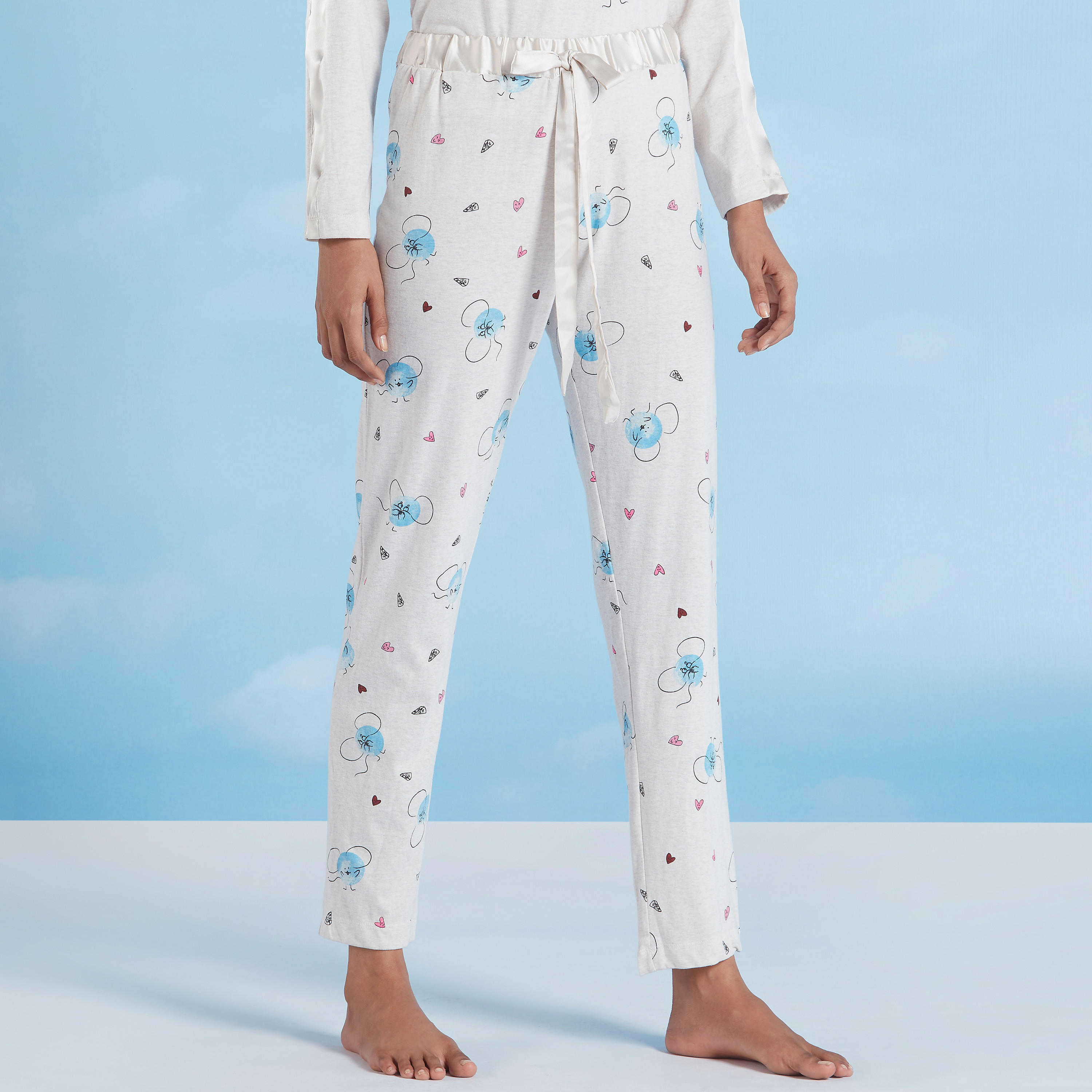 Printed Long Sleeves T-shirt and Full Length Pyjama Set-women-clothing-nightwear-pyjamas-longsets-image-4