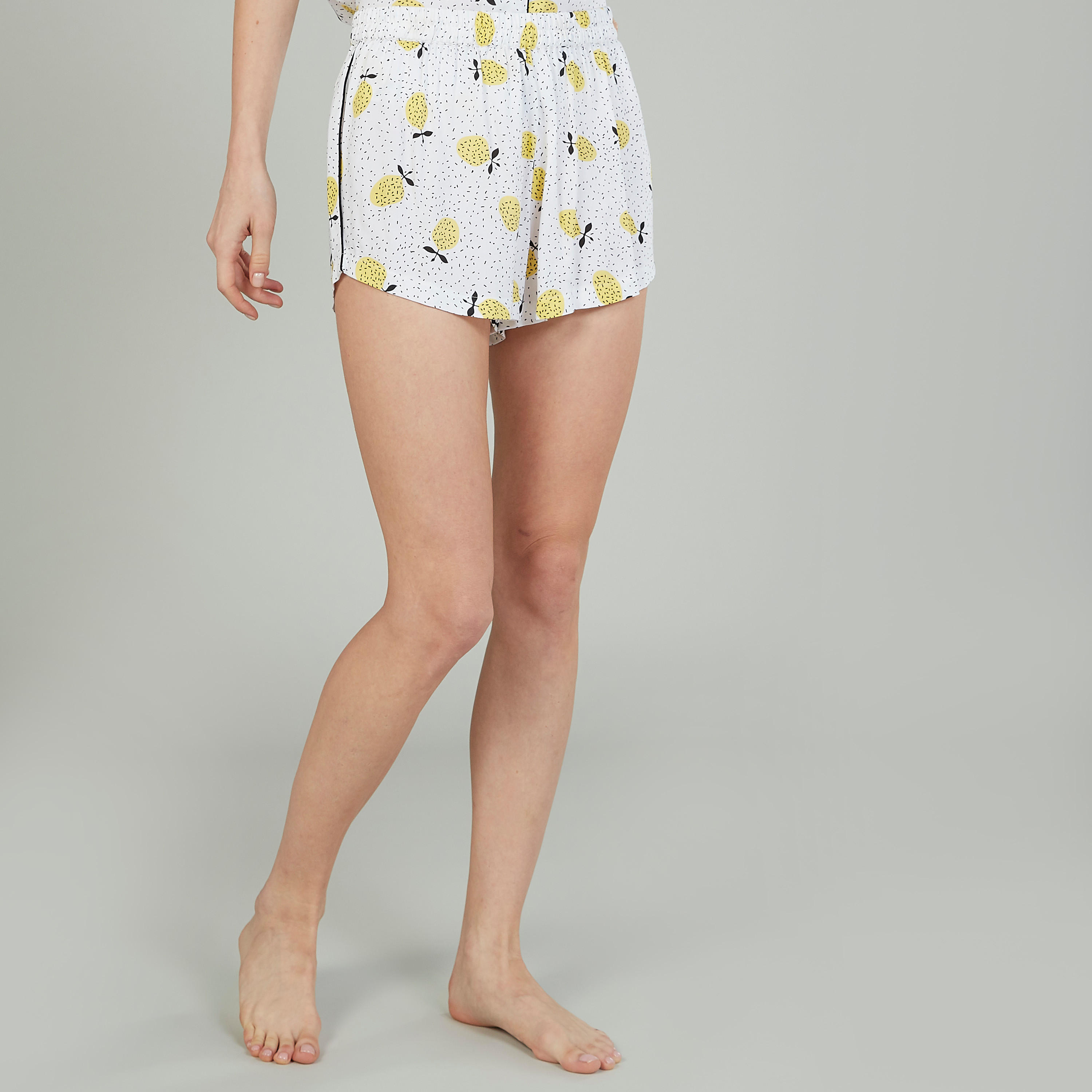Printed Spread Collar Shirt with Shorts-women-clothing-nightwear-pyjamas-longsets-image-3