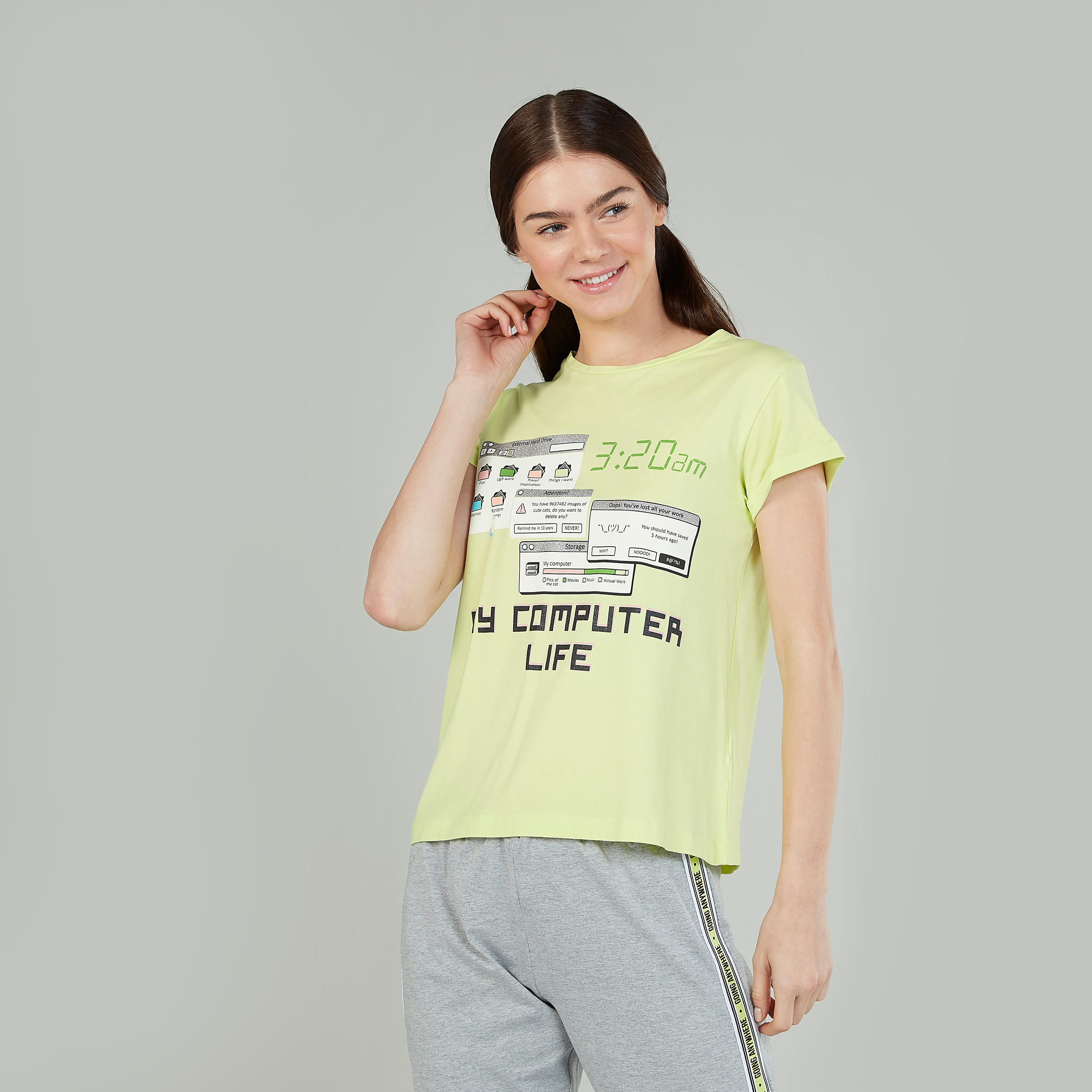 Printed Round Neck T-shirt with Full Length Jog Pants-women-clothing-nightwear-pyjamas-longsets-image-3