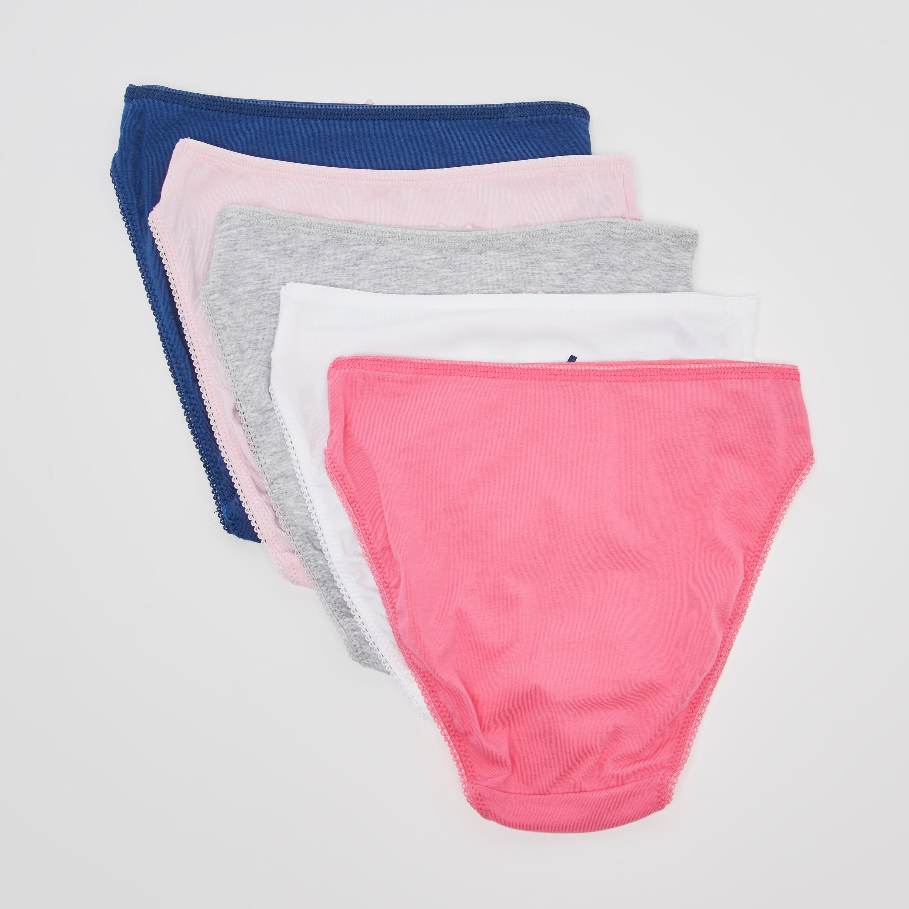 سراويل داخلية متنوعة بتفاصيل دانتيل - طقم من 5 قطع-women-clothing-lingerie-panties-image-2