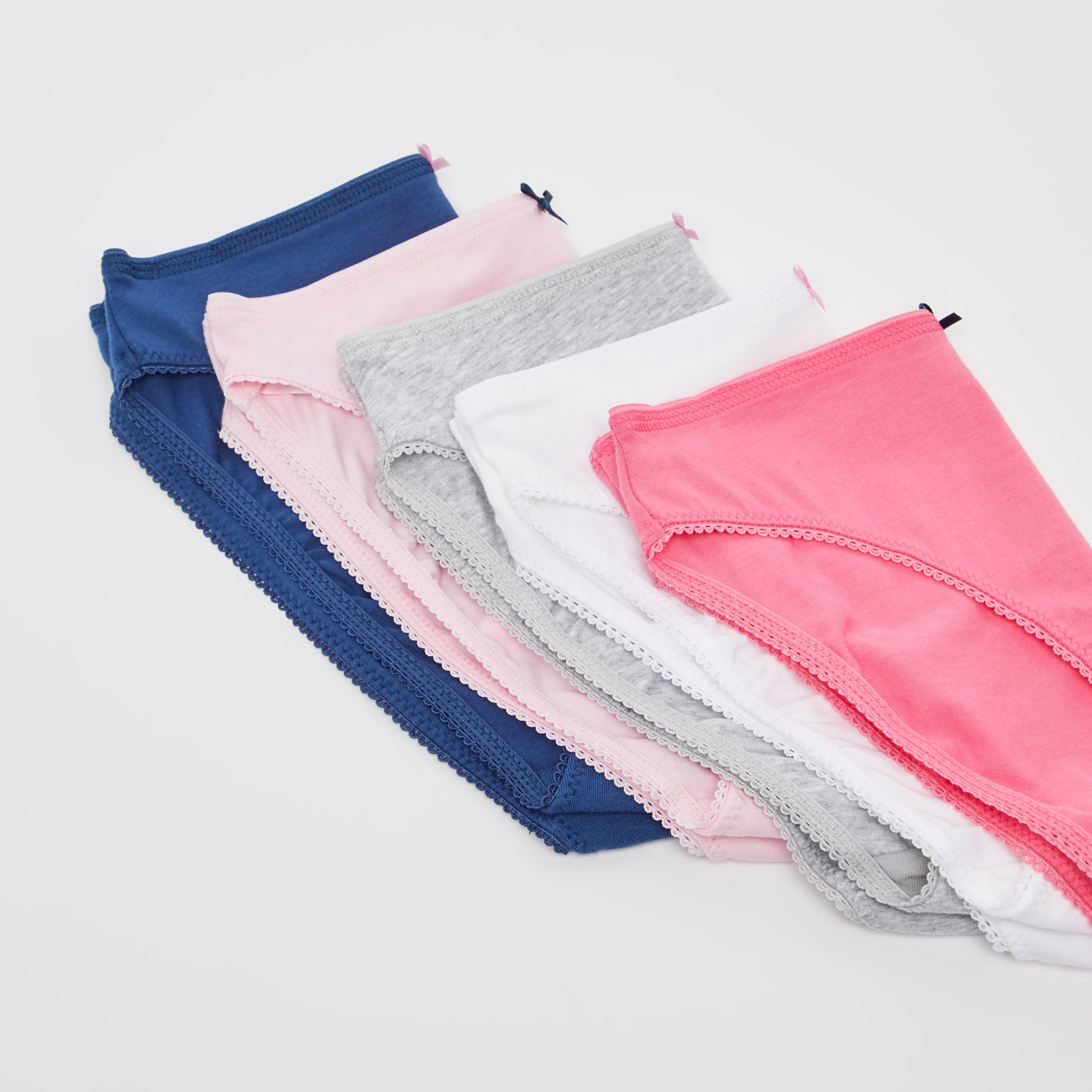 سراويل داخلية متنوعة بتفاصيل دانتيل - طقم من 5 قطع-women-clothing-lingerie-panties-image-3