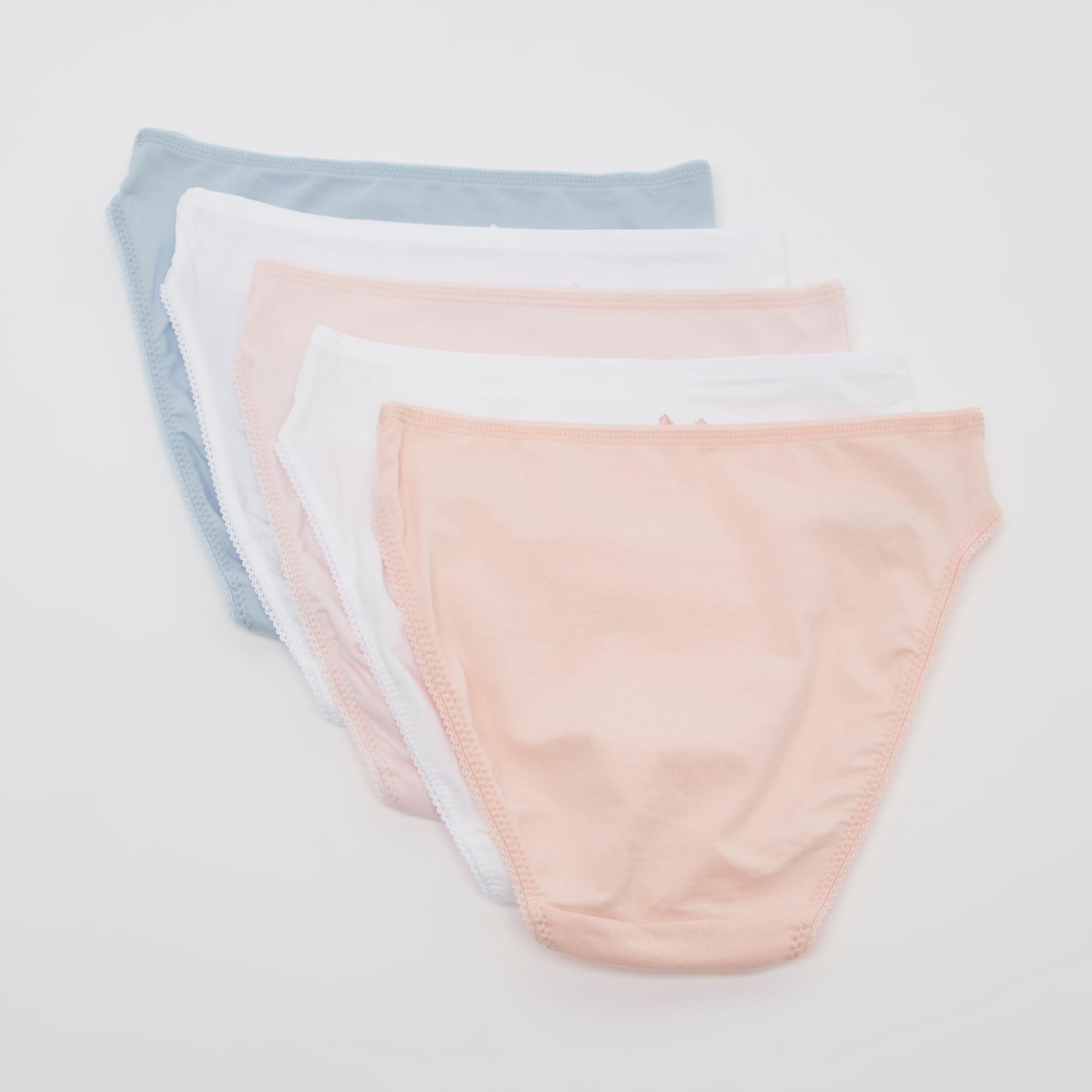 سراويل داخلية متنوعة بتفاصيل دانتيل - طقم من 5 قطع-women-clothing-lingerie-panties-image-2