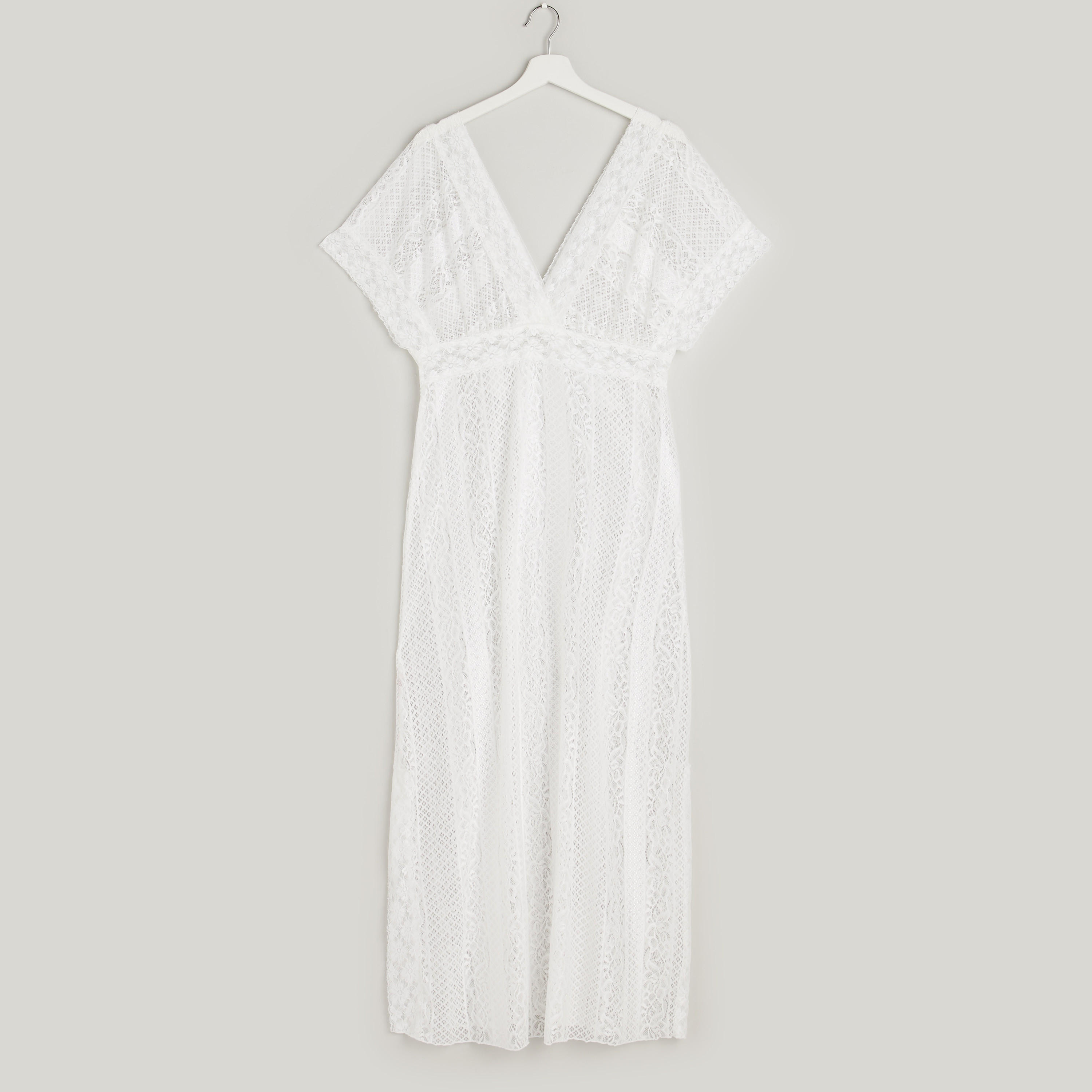 فستان دانتيل بياقة V مع ثونج-women-clothing-nightwear-nighties-image-4