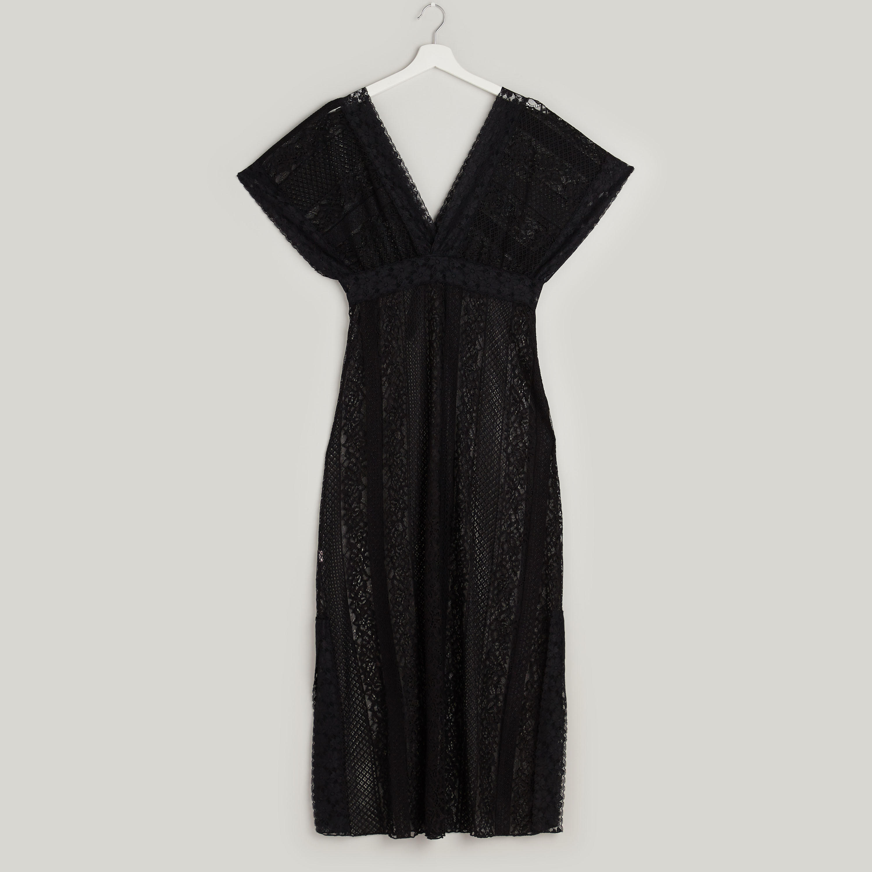 فستان نوم دانتيل بياقة V مع ثونج-women-clothing-nightwear-nighties-image-4