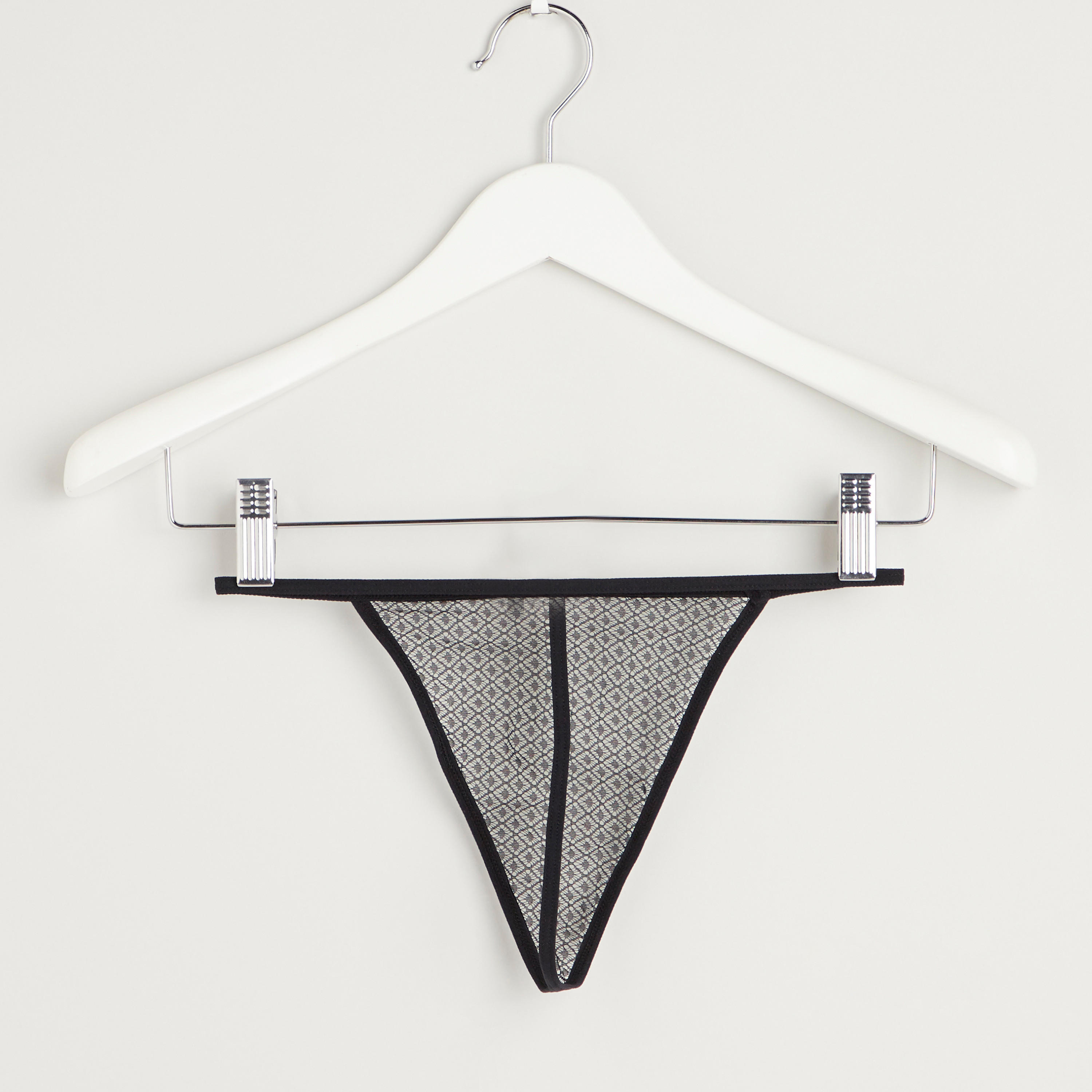 فستان دانتيل بياقة V مع ثونج-women-clothing-nightwear-nighties-image-5