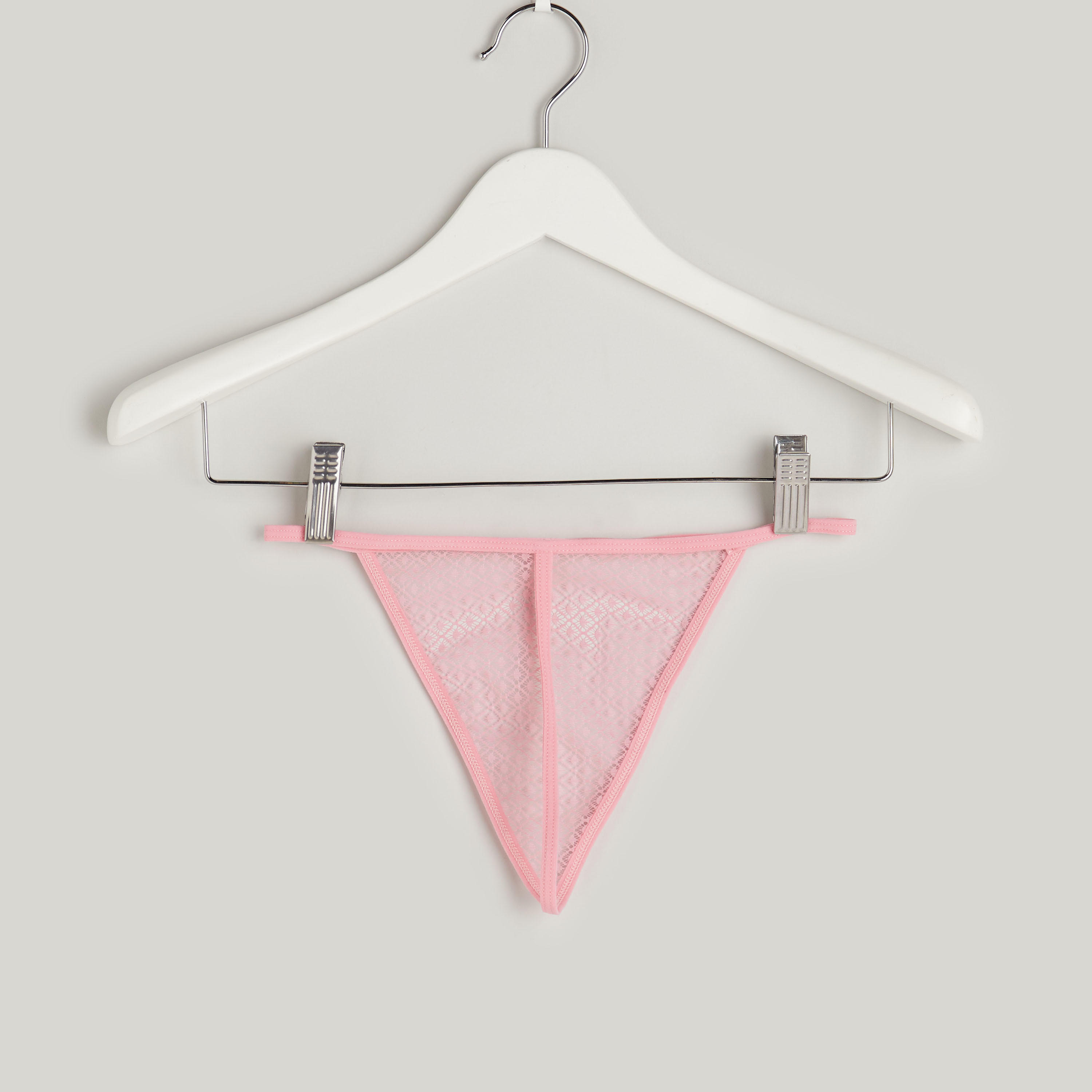 فستان نوم بأكمام طويلة بياقة v مع ثونج-women-clothing-nightwear-nighties-image-6