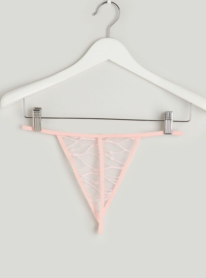 Lace V-neck Dress with Thongs-women-clothing-nightwear-pyjamas-longsets-image-6