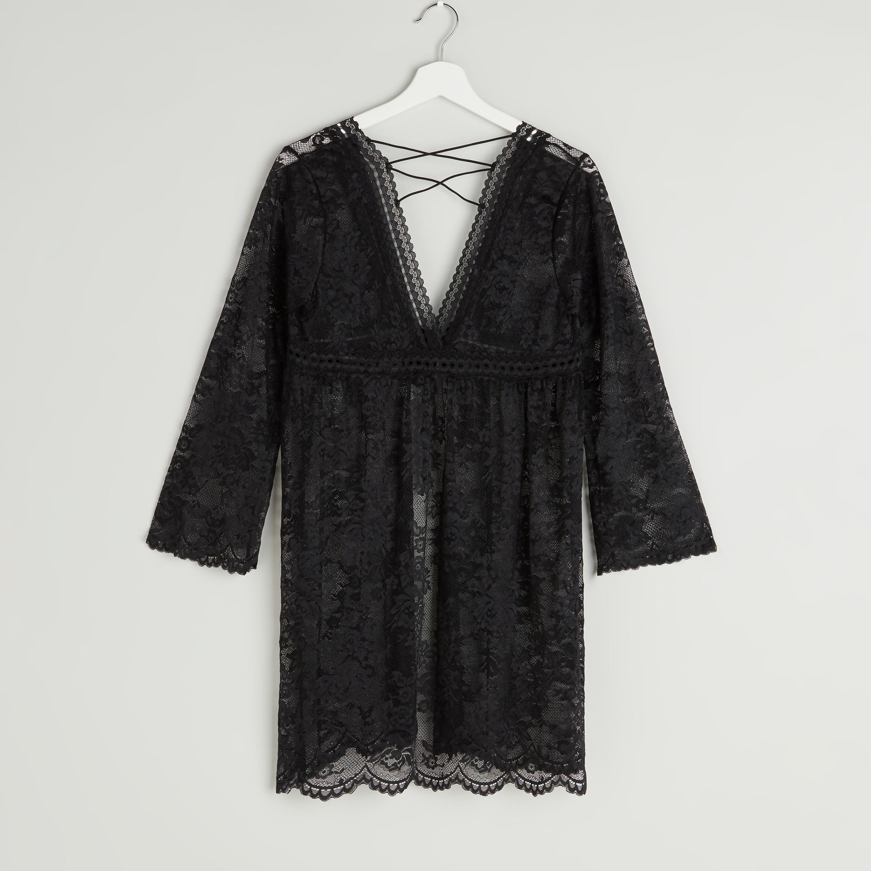 طقم ملابس نوم دانتيل - من 3 قطع-women-clothing-nightwear-pyjamas-longsets-image-3