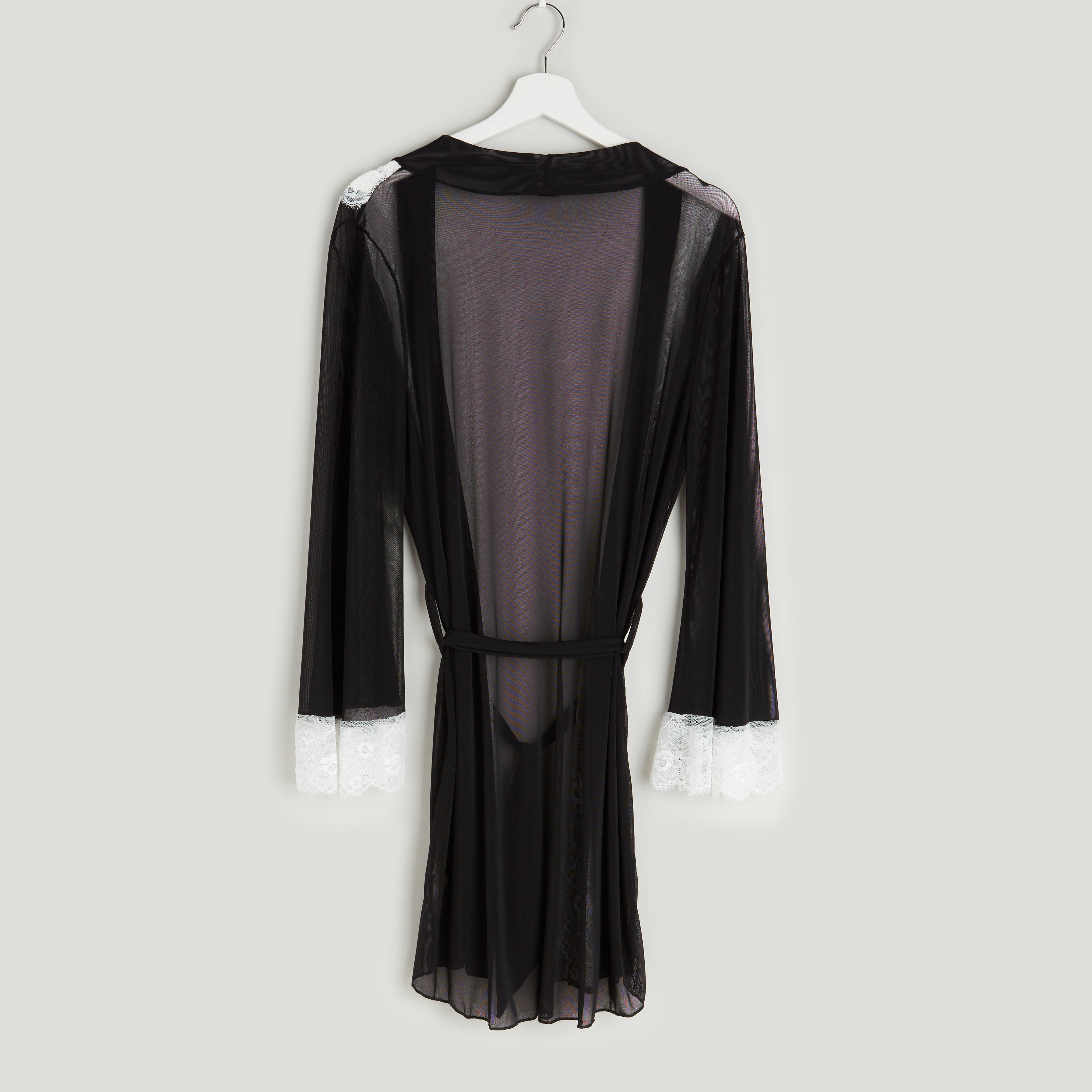 Lace Detail 3-Piece Nightwear Set-women-clothing-nightwear-pyjamas-longsets-image-4
