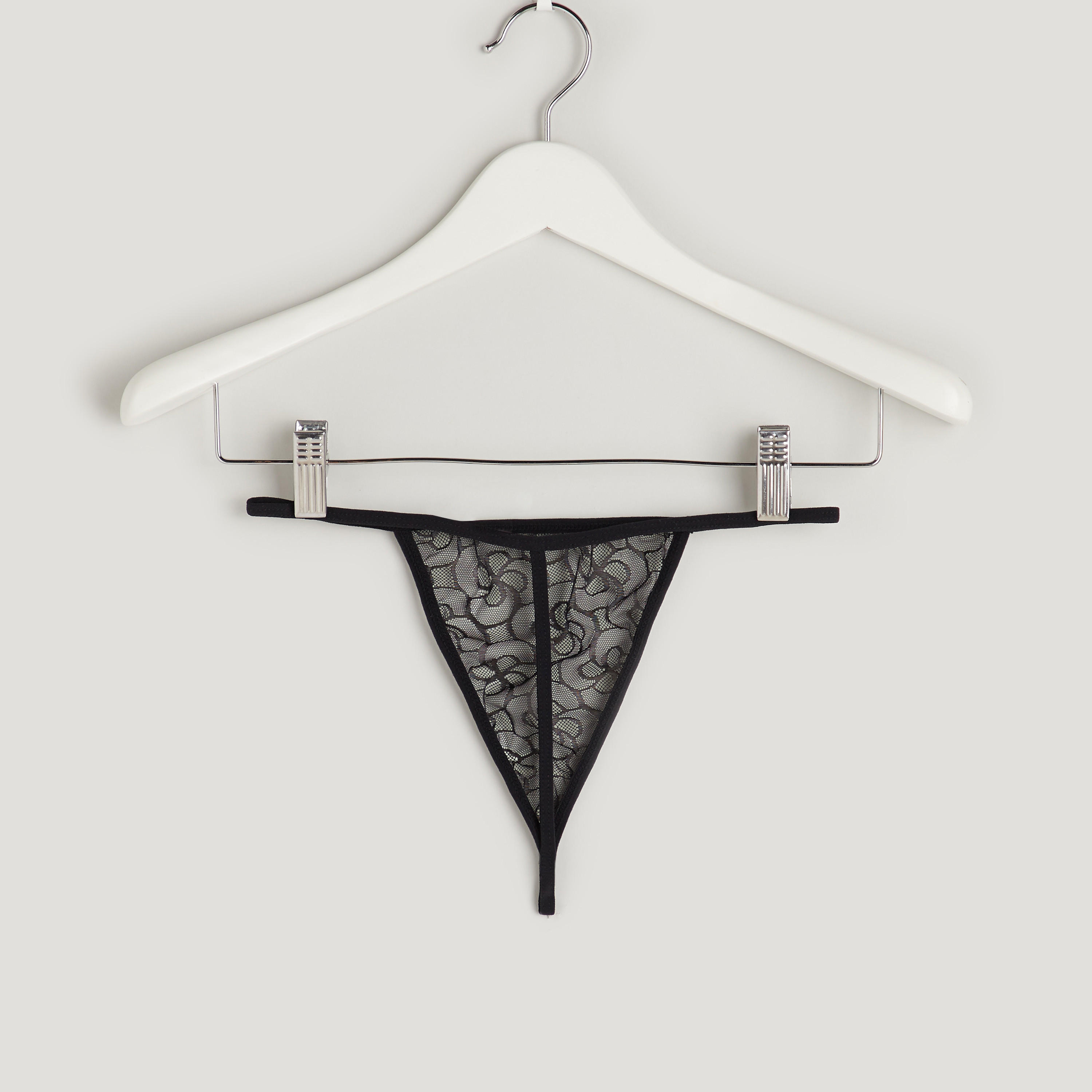 فستان دانتيل بياقة V مع ثونج-women-clothing-nightwear-nighties-image-6