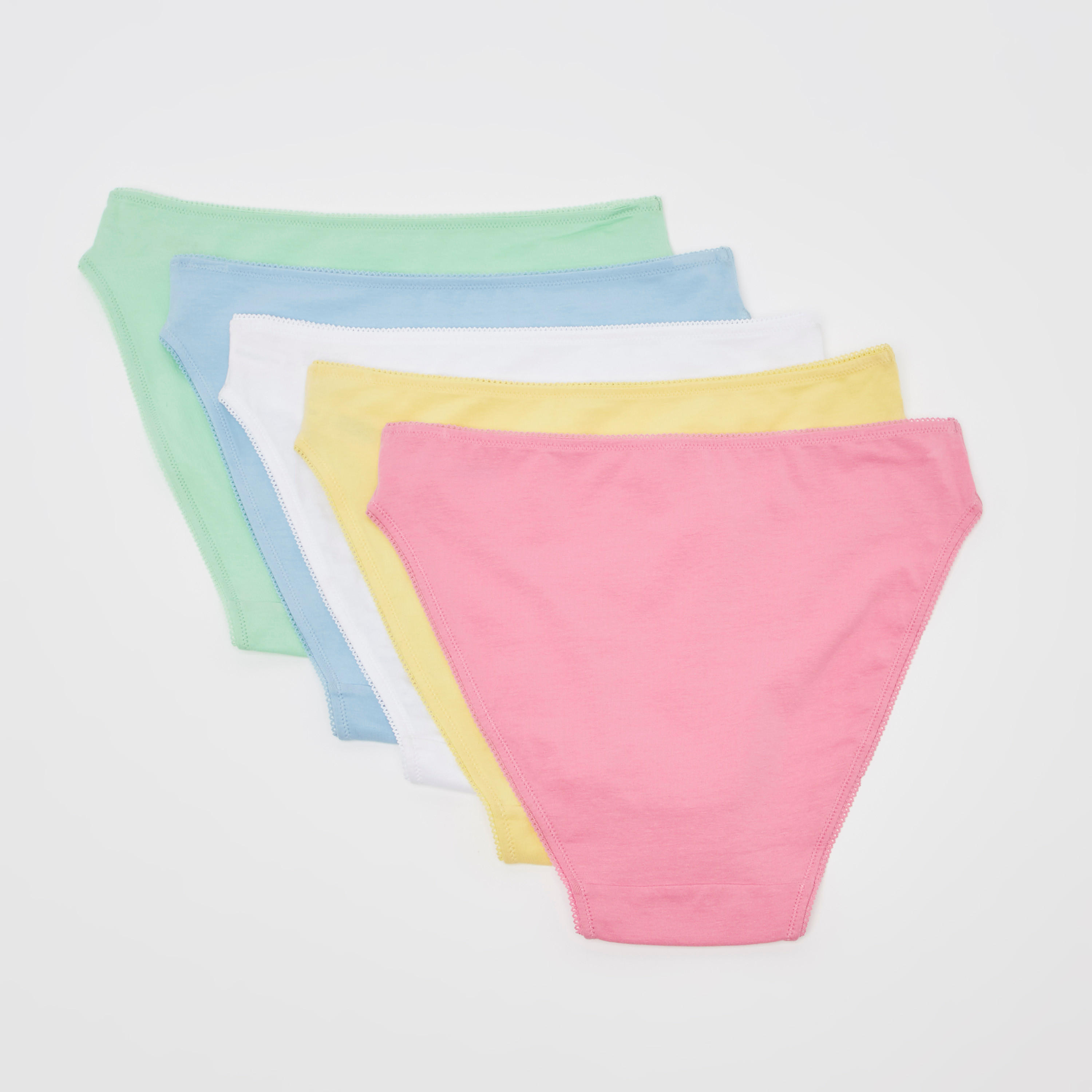 سراويل داخلية متنوعة بتفاصيل دانتيل - طقم من 5 قطع-women-clothing-lingerie-panties-image-2