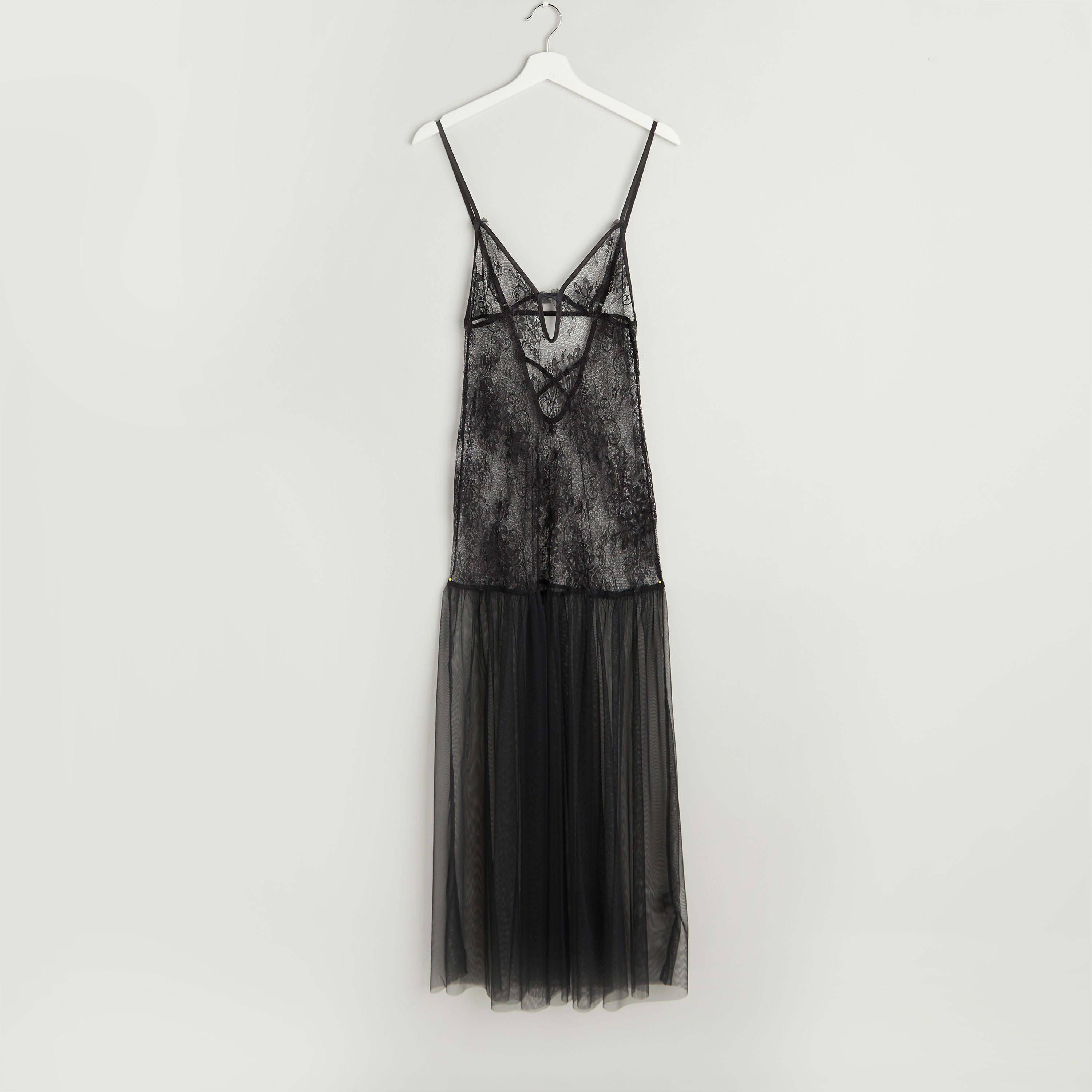 فستان نوم دانتيل دون أكمام مع ثونج-women-clothing-nightwear-nighties-image-2
