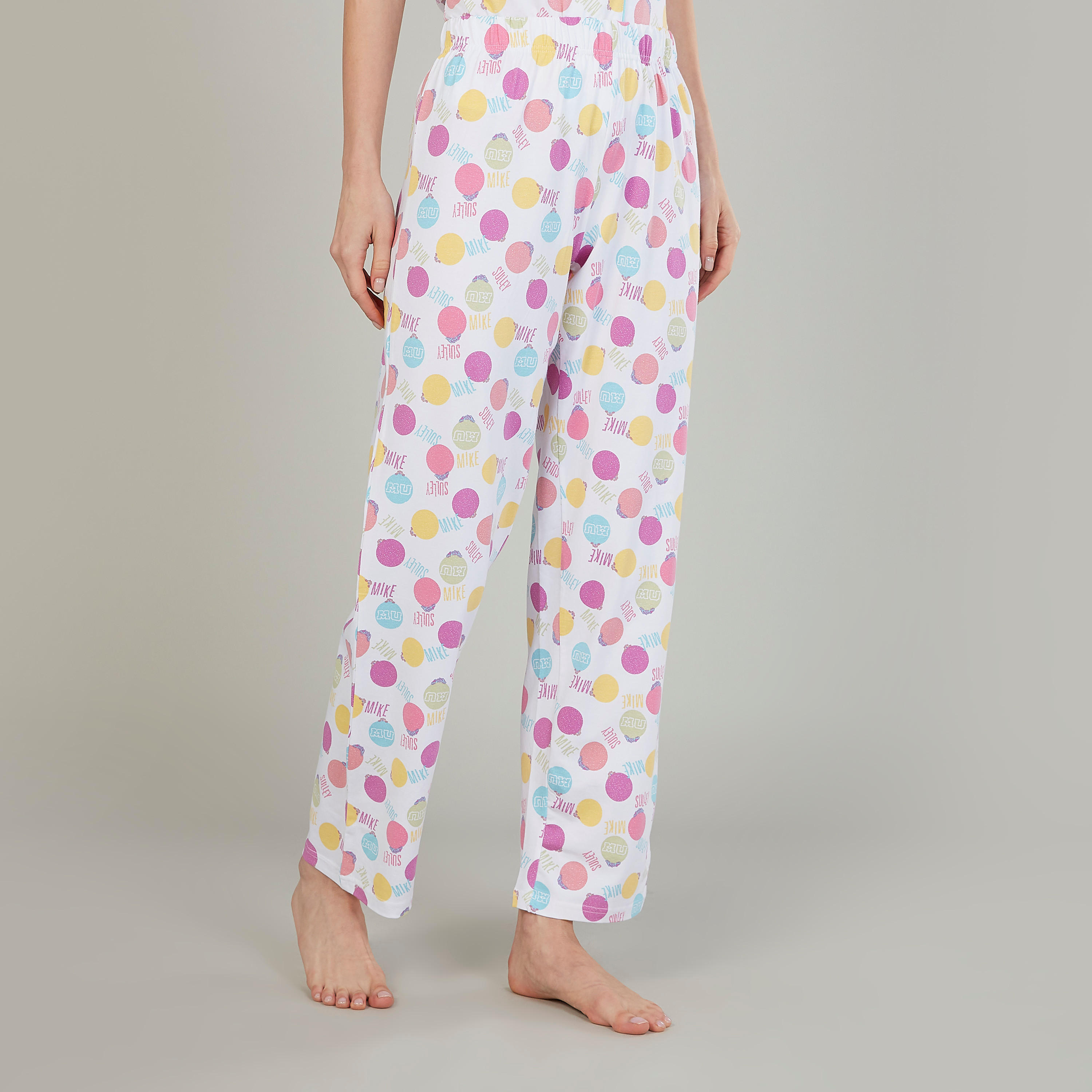 طقم بنطال بيجاما وقميص بأكمام قصيرة وطبعات-women-clothing-nightwear-pyjamas-longsets-image-5