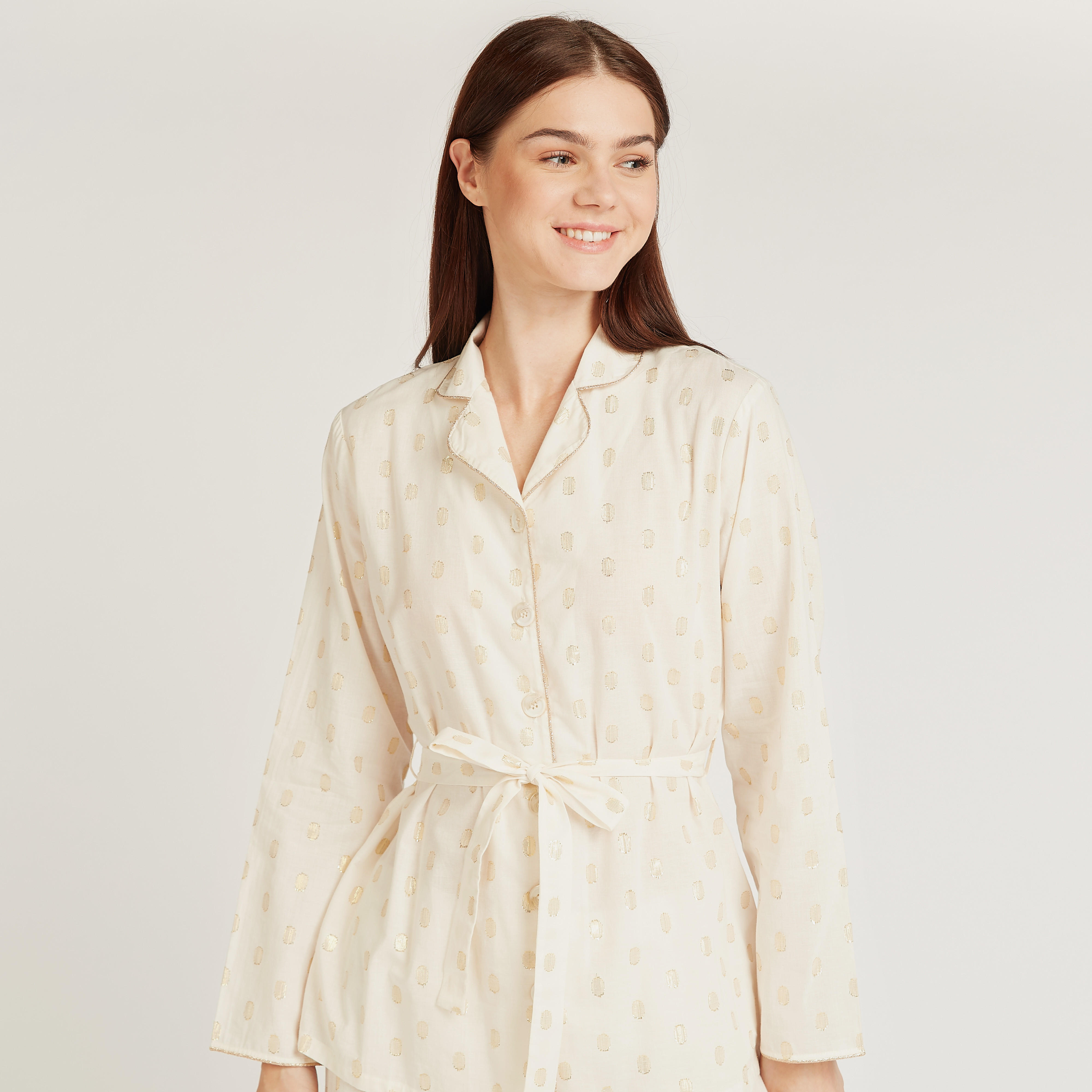 طقم بنطلون بيجاما طويل وقميص بأكمام طويلة وطبعات-women-clothing-nightwear-pyjamas-longsets-image-2