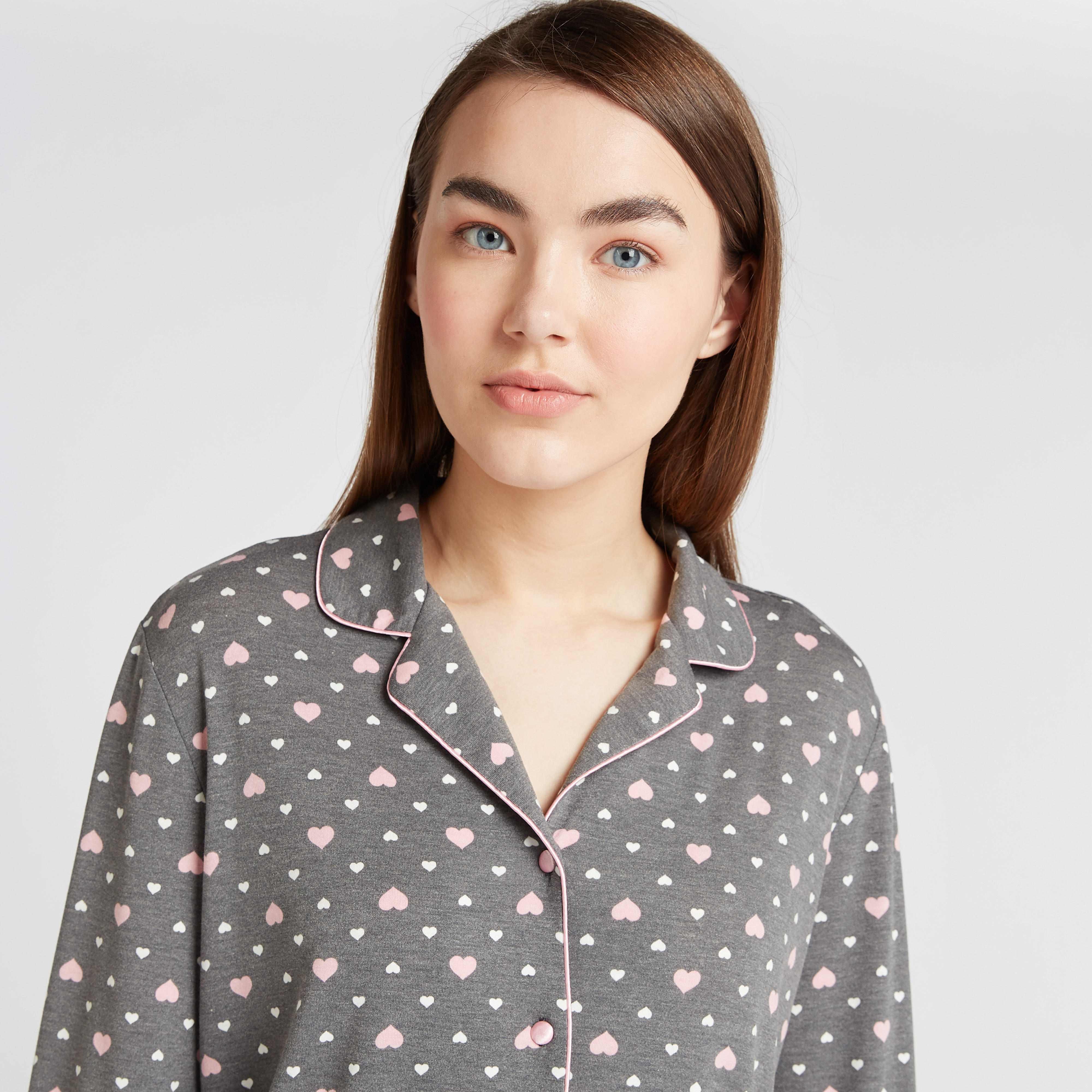 طقم بنطلون بيجاما وقميص بأكمام طويلة وطبعات-women-clothing-nightwear-pyjamas-longsets-image-3