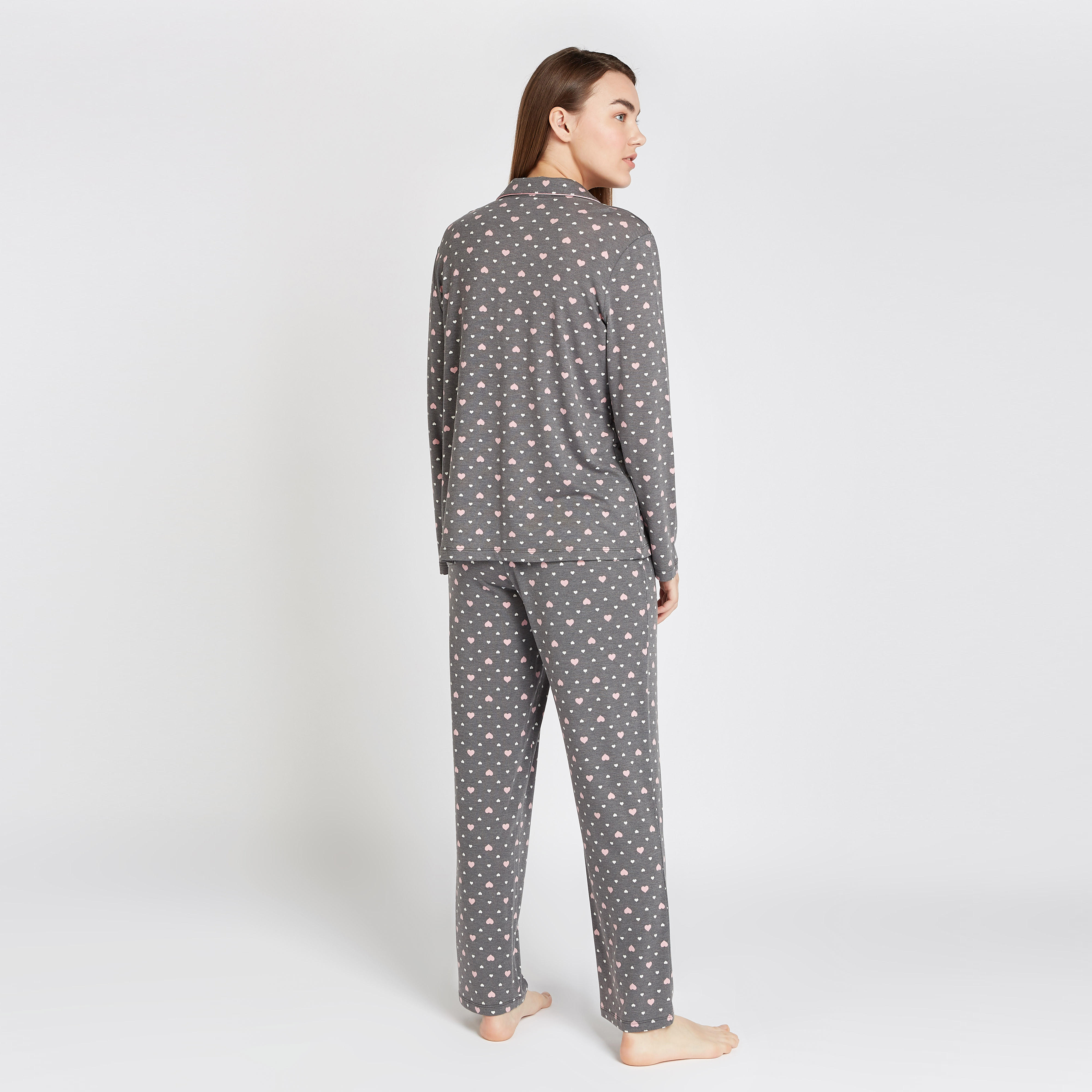 طقم بنطلون بيجاما وقميص بأكمام طويلة وطبعات-women-clothing-nightwear-pyjamas-longsets-image-4