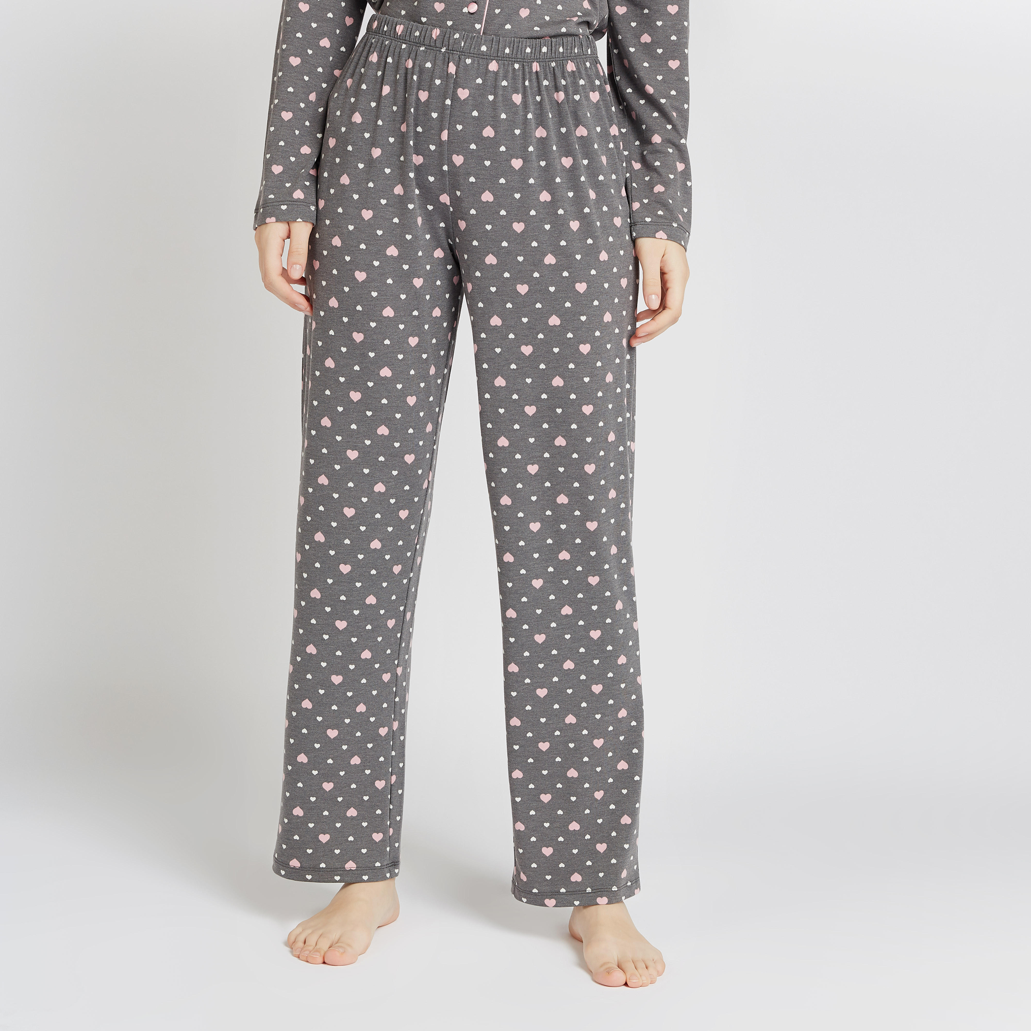 طقم بنطلون بيجاما وقميص بأكمام طويلة وطبعات-women-clothing-nightwear-pyjamas-longsets-image-5