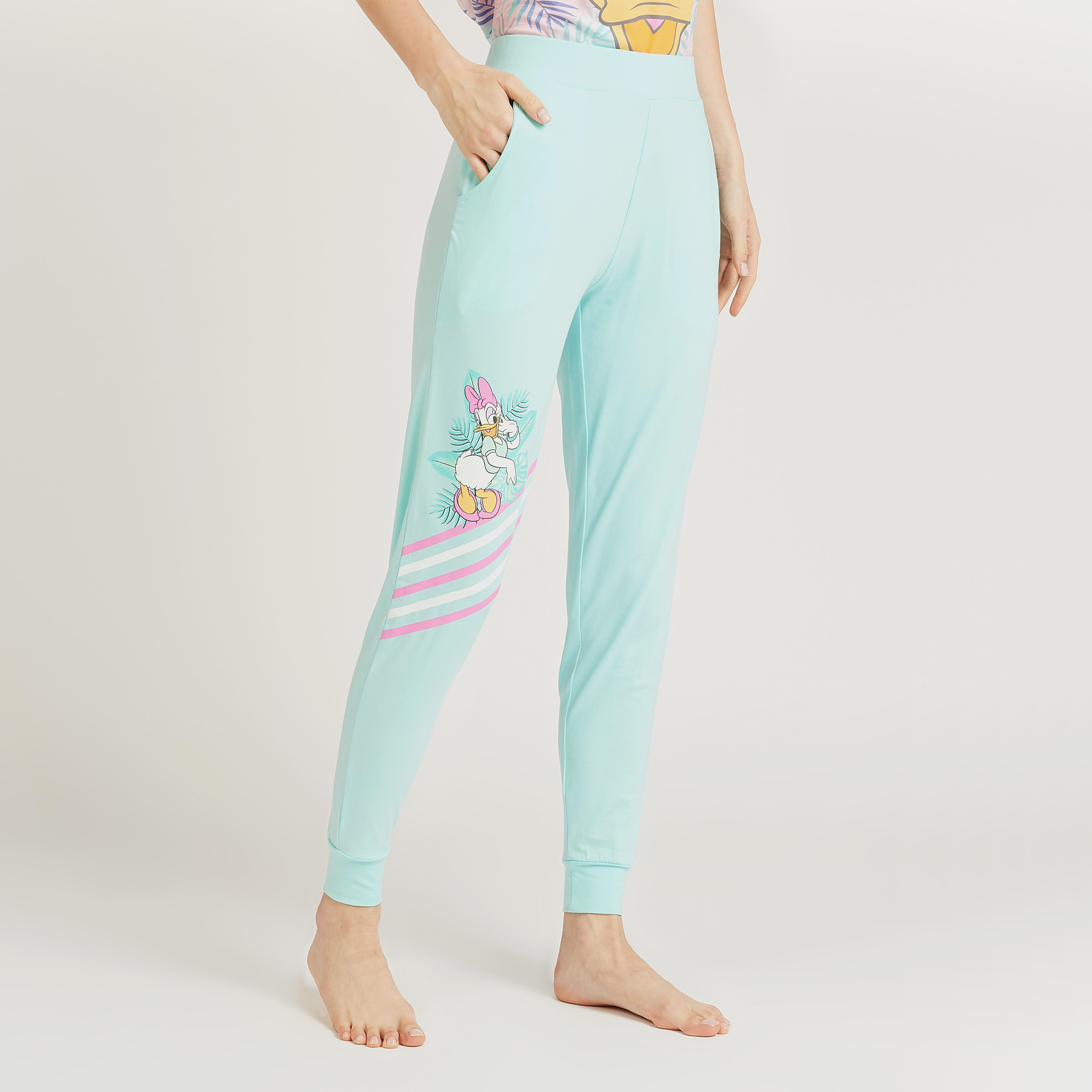 طقم بنطلون رياضي وتيشيرت بطبعات ديزي داك-women-clothing-nightwear-pyjamas-longsets-image-5