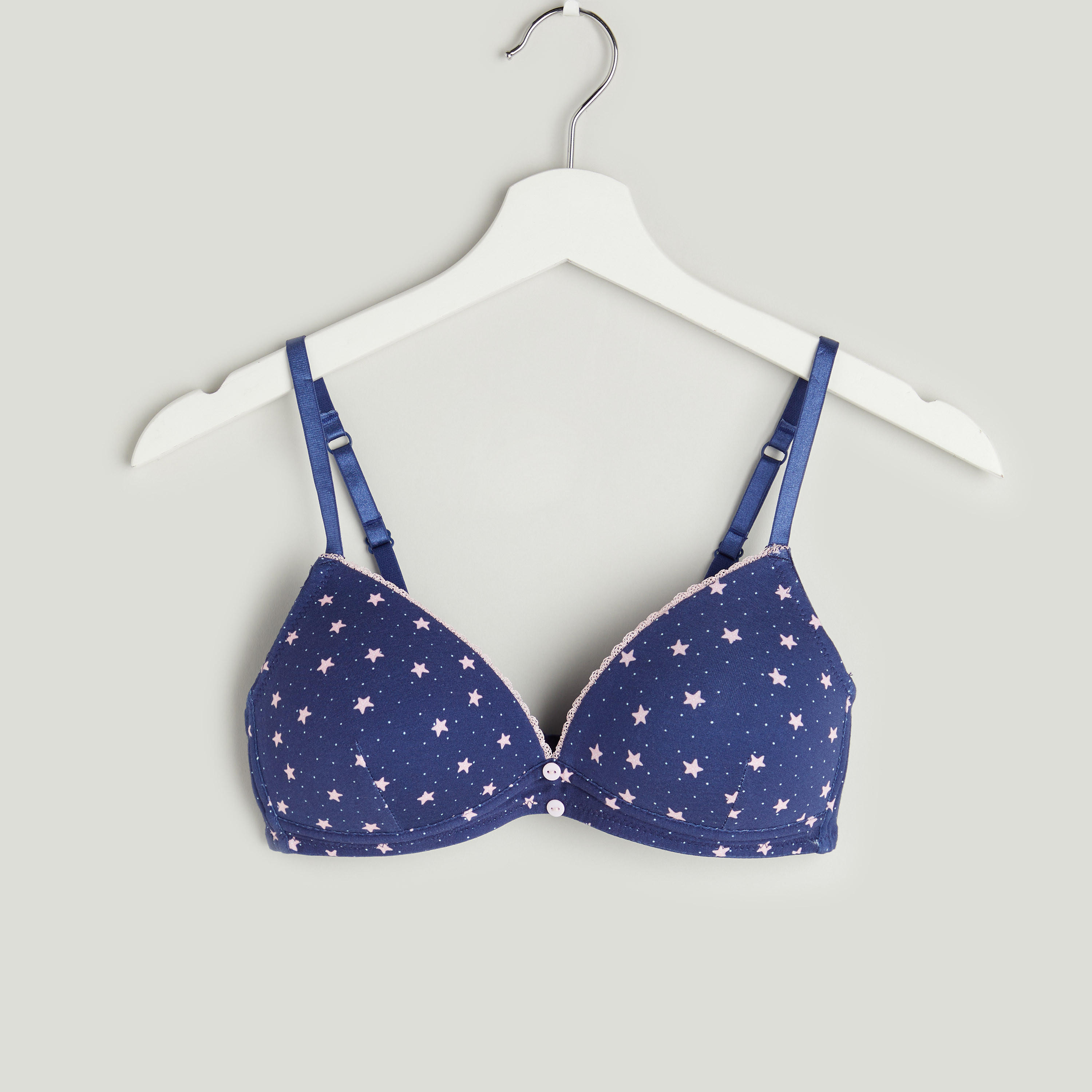 صدريّة تيشيرت مبطنة متنوعة بمشبك إغلاق - طقم من قطعتين متنوعتين-women-clothing-lingerie-bras-image-4