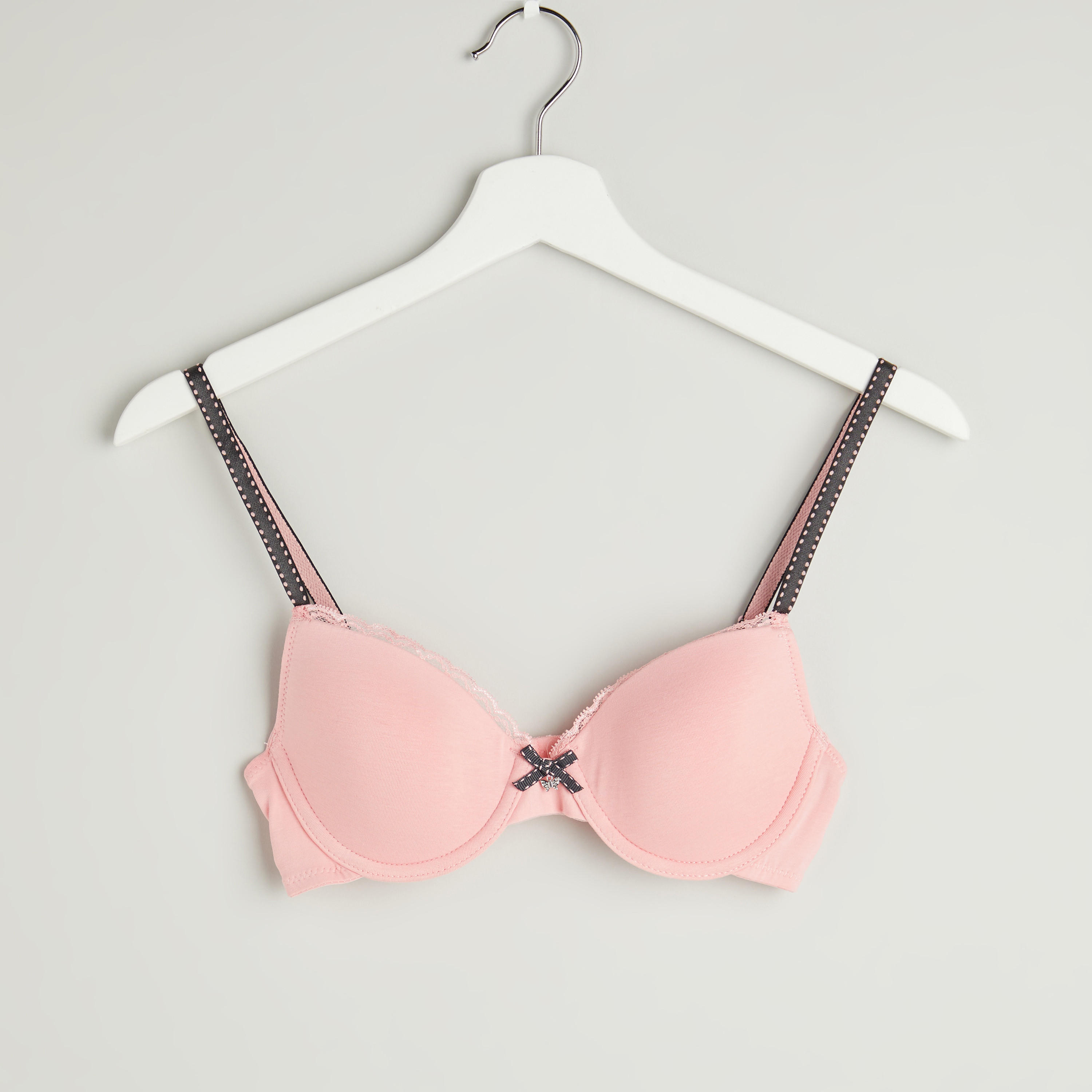 صدريّة تيشيرت مبطنة بمشبك إغلاق - طقم من قطعتين متنوعتين-women-clothing-lingerie-bras-image-2