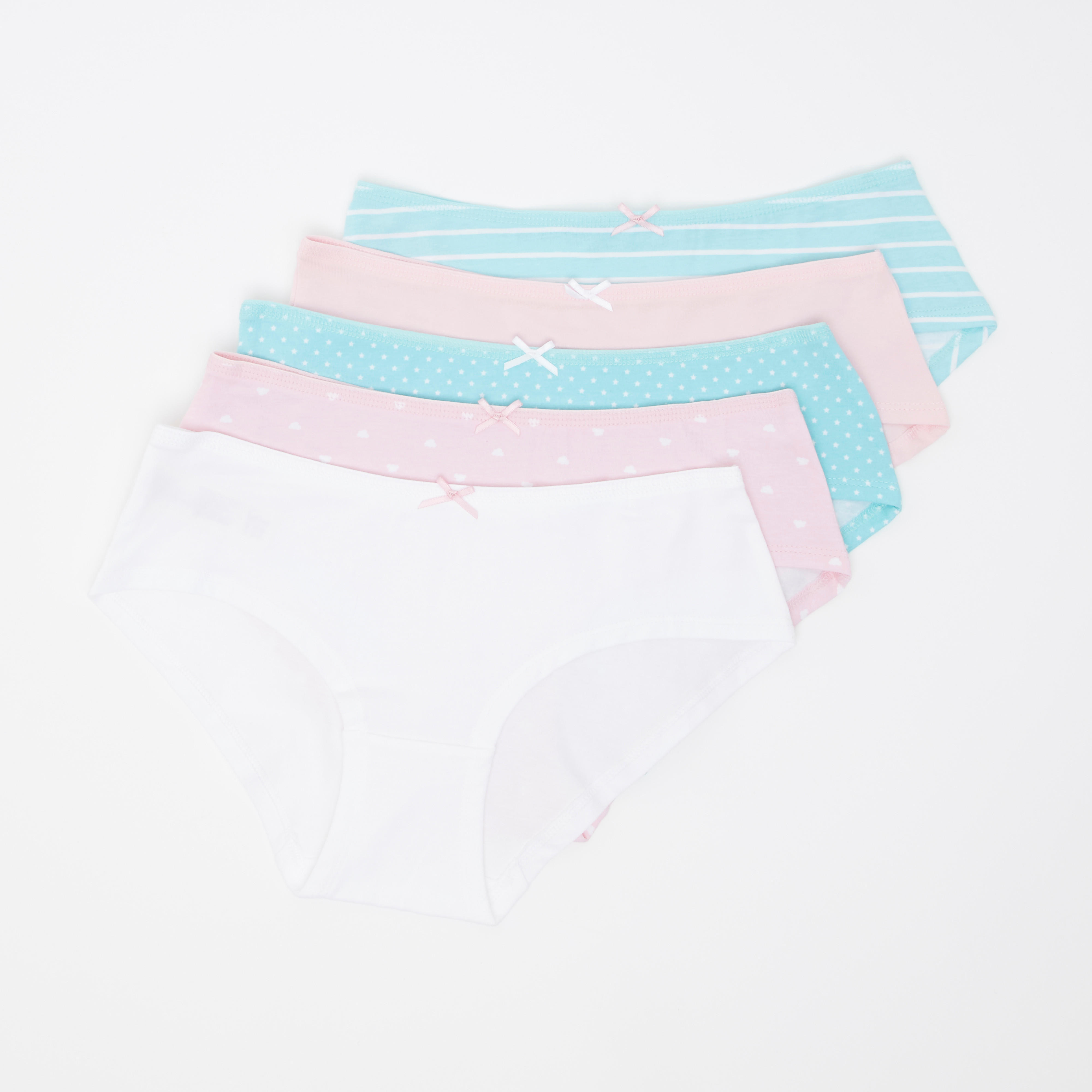 Set of 5 - Assorted Hipster Briefs with Elasticised Waistband-women-clothing-lingerie-panties-image-1