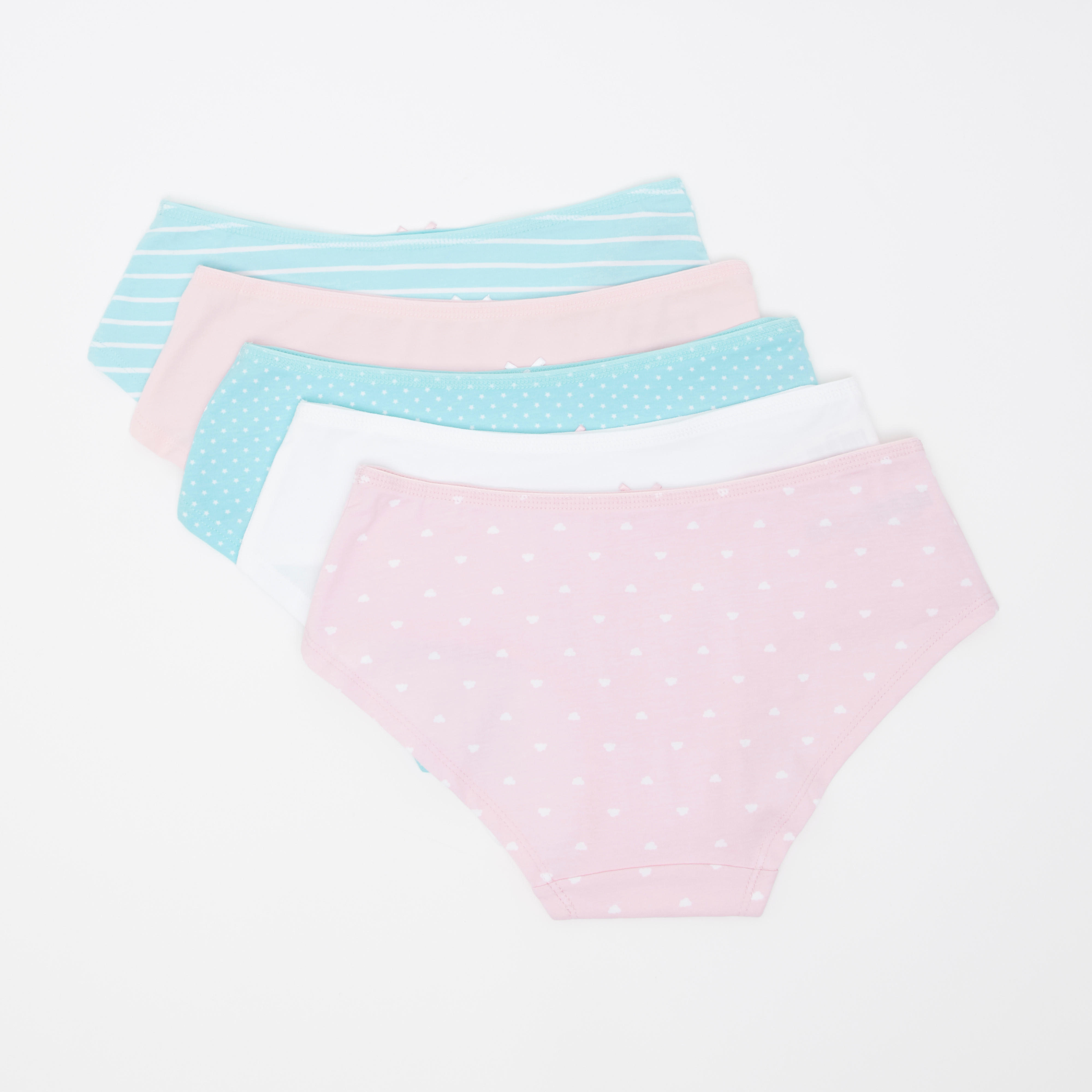 Set of 5 - Assorted Hipster Briefs with Elasticised Waistband-women-clothing-lingerie-panties-image-2