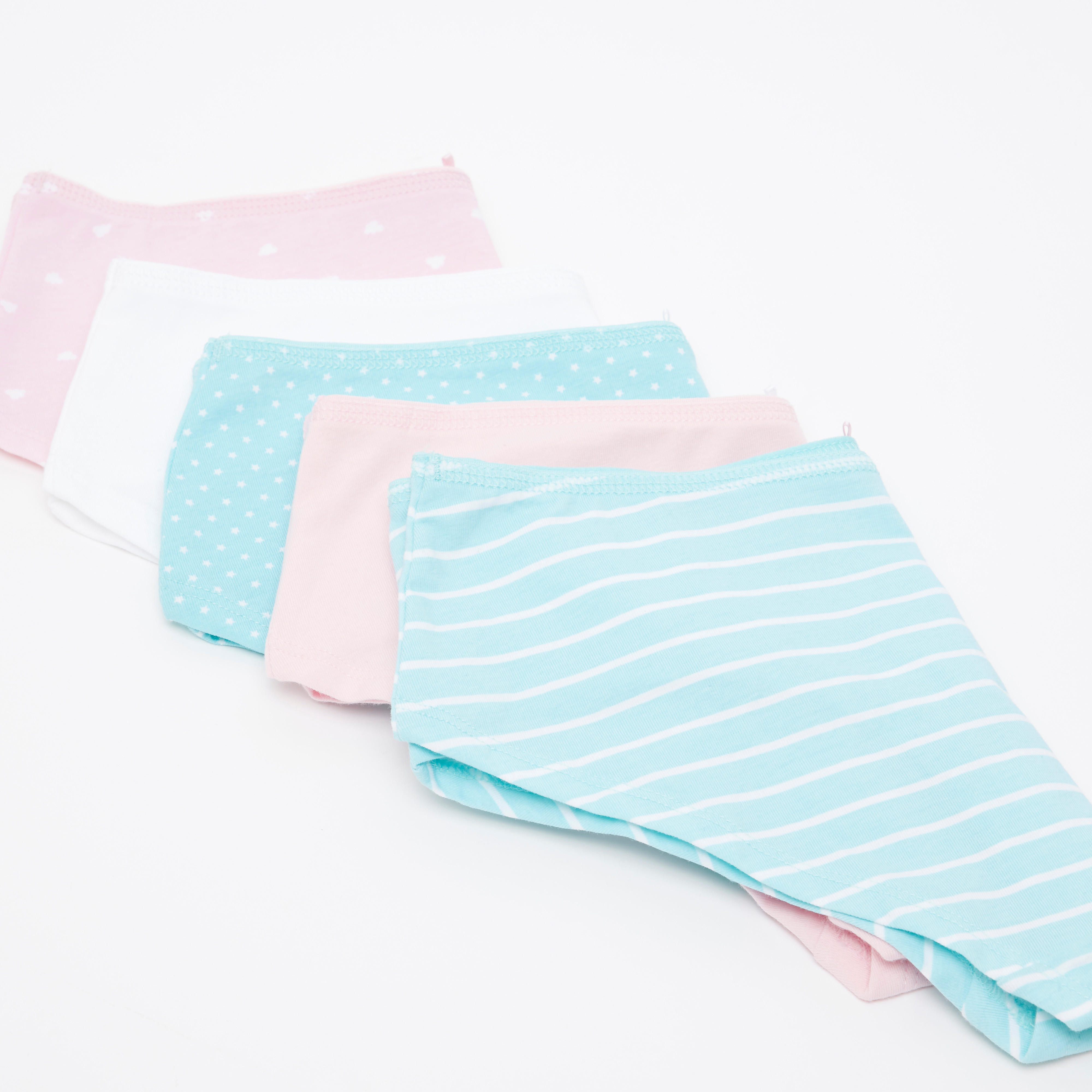 Set of 5 - Assorted Hipster Briefs with Elasticised Waistband-women-clothing-lingerie-panties-image-3