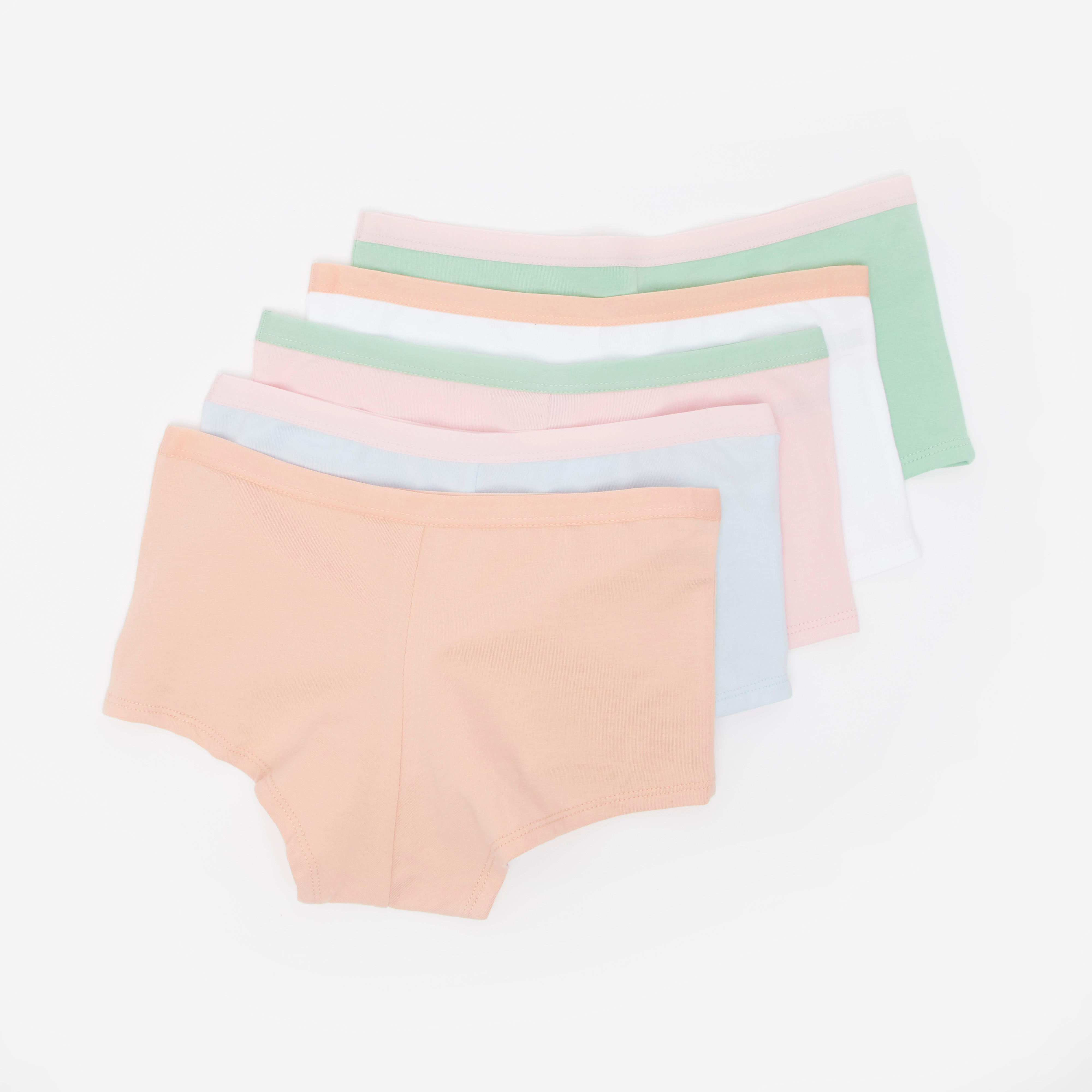 سراويل داخلية بوي شورت متنوعة بخصر مطّاطي - طقم من 5 قطع-women-clothing-lingerie-panties-image-3