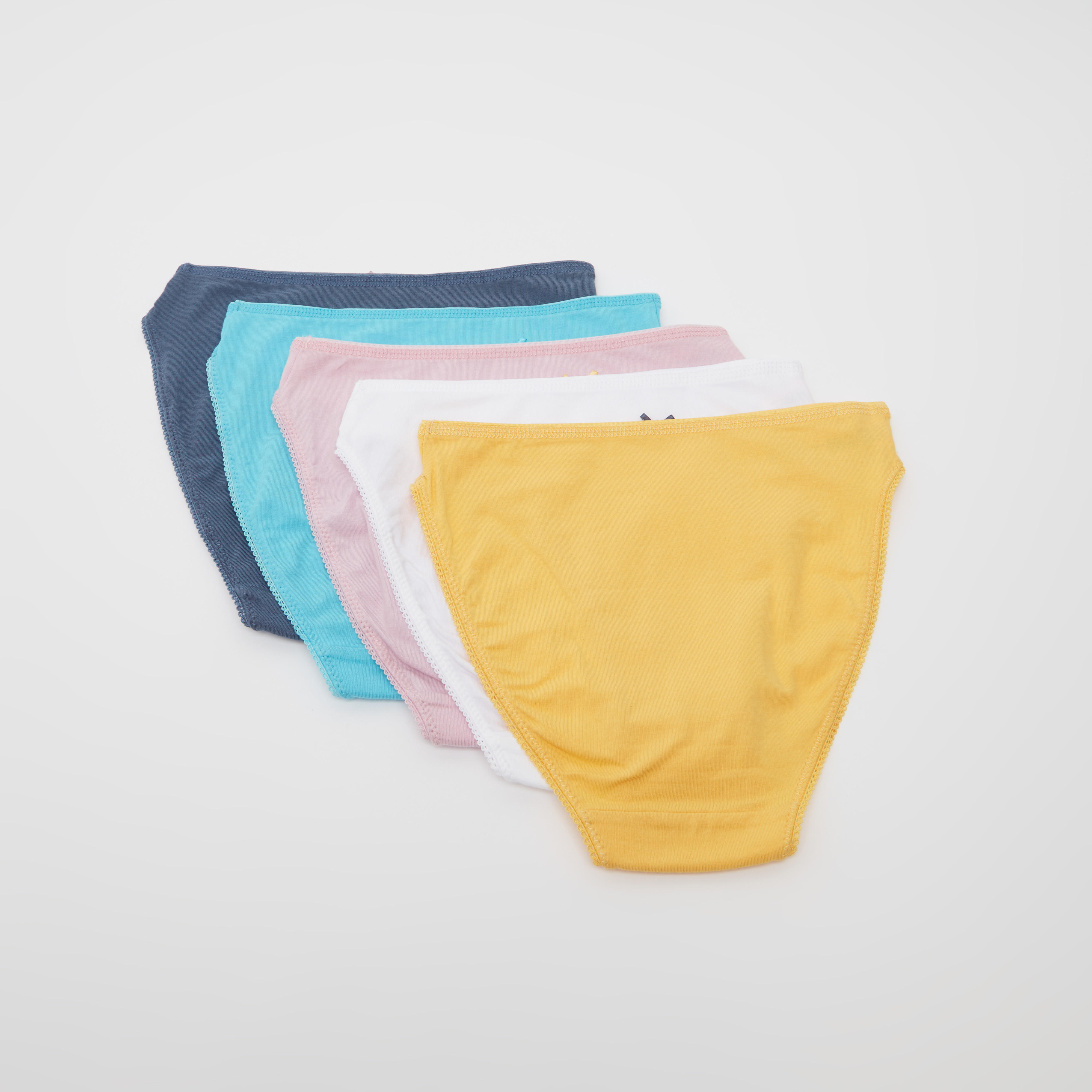 سراويل داخلية متنوعة بتفاصيل دانتيل - طقم من 5 قطع-women-clothing-lingerie-panties-image-2