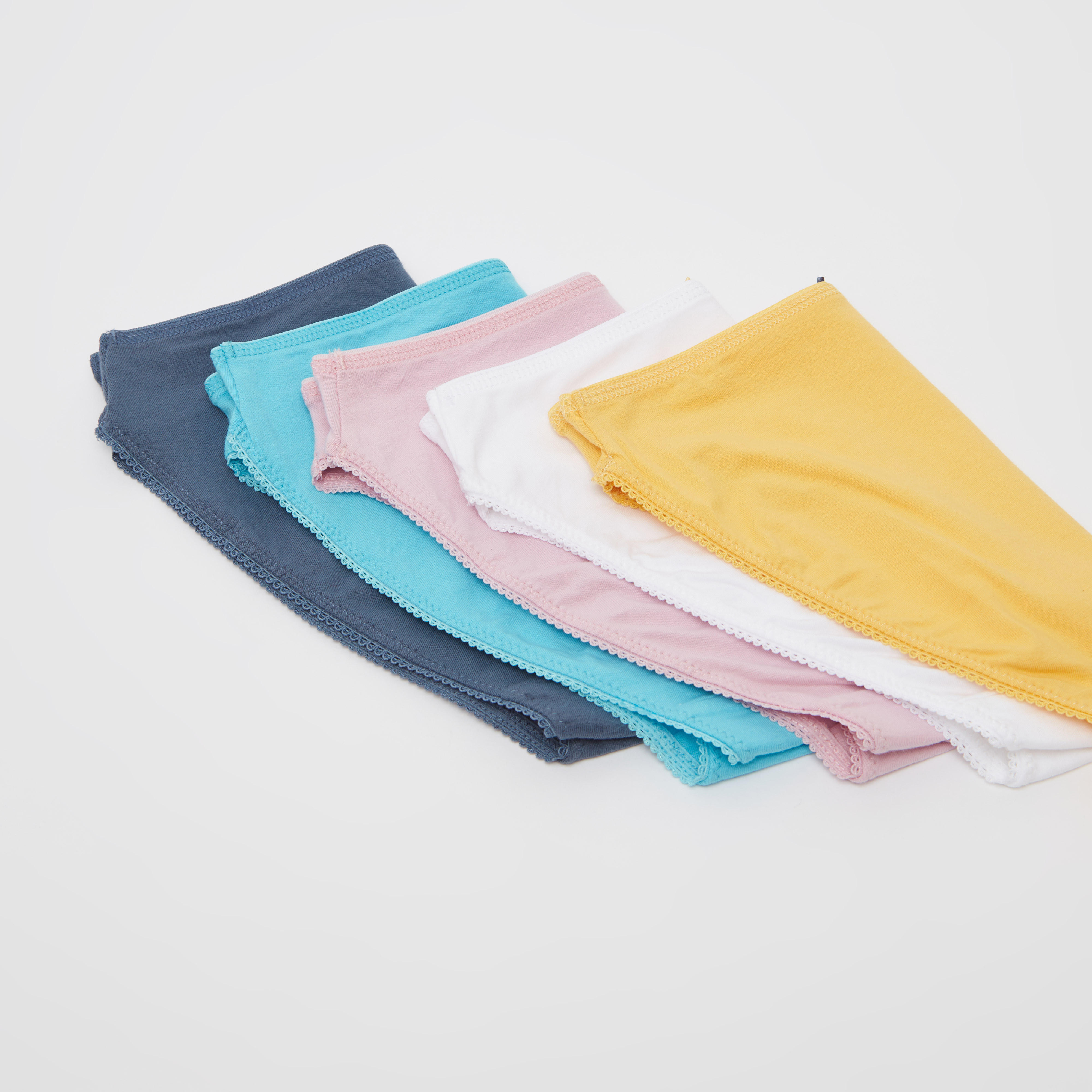 سراويل داخلية متنوعة بتفاصيل دانتيل - طقم من 5 قطع-women-clothing-lingerie-panties-image-3