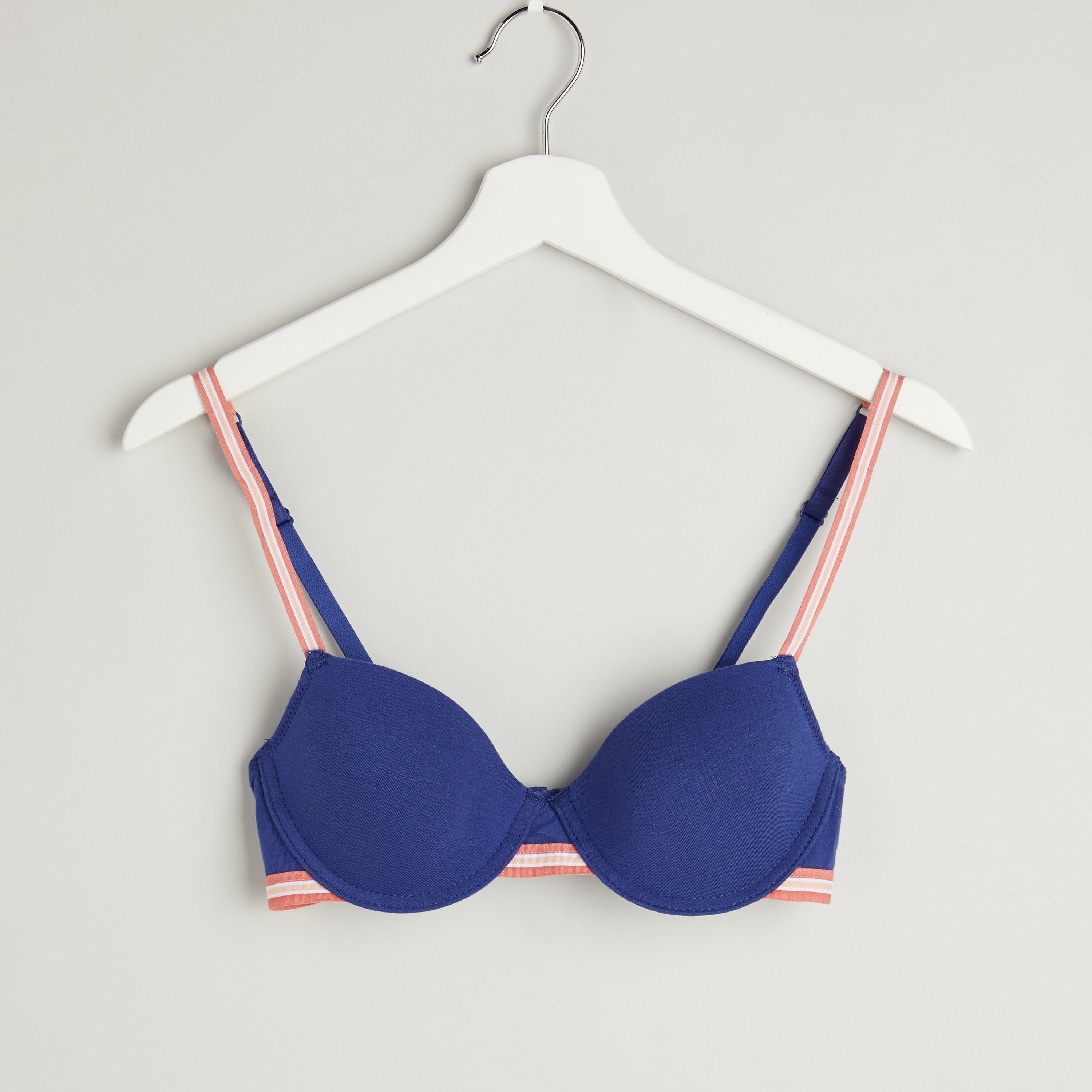 صدريّة تيشيرت متنوعة بمشبك إغلاق - طقم من قطعتين متنوعتين-women-clothing-lingerie-bras-image-2