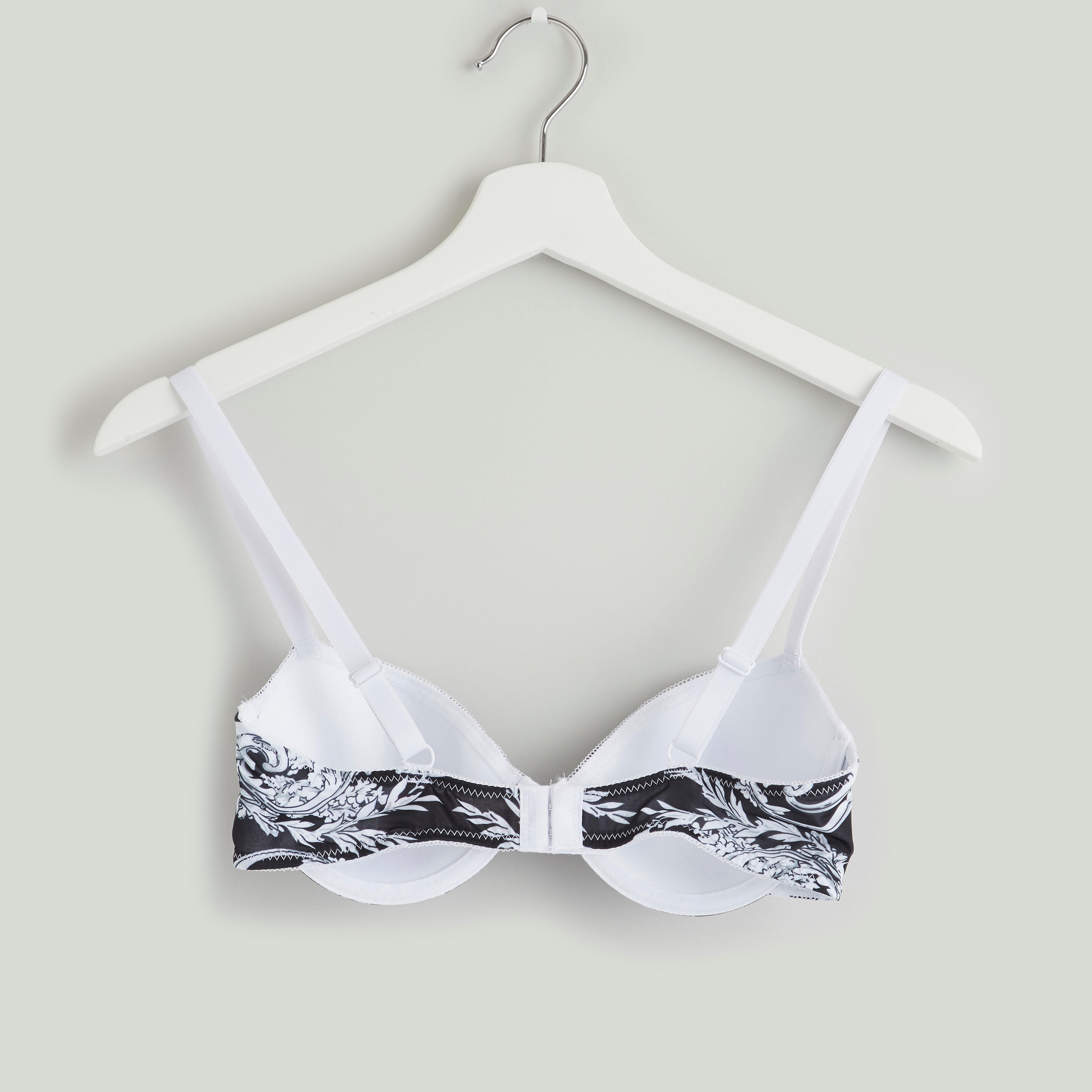 Printed Padded T-shirt Bra with Hook and Eye Closure-women-clothing-lingerie-bras-image-2