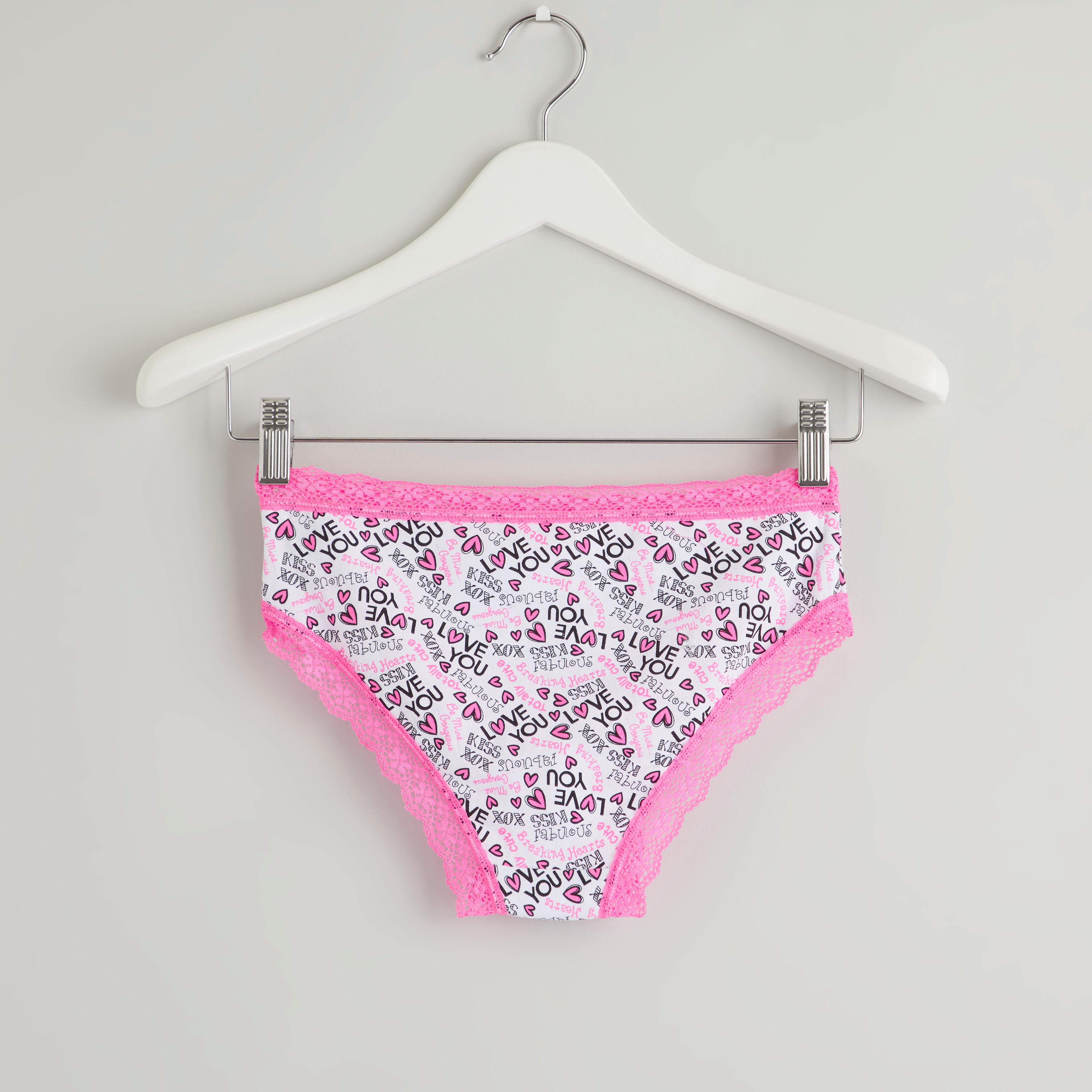 سراويل داخلية بخصر مطّاطي وتفاصيل دانتيل وطبعات-women-clothing-lingerie-panties-image-2