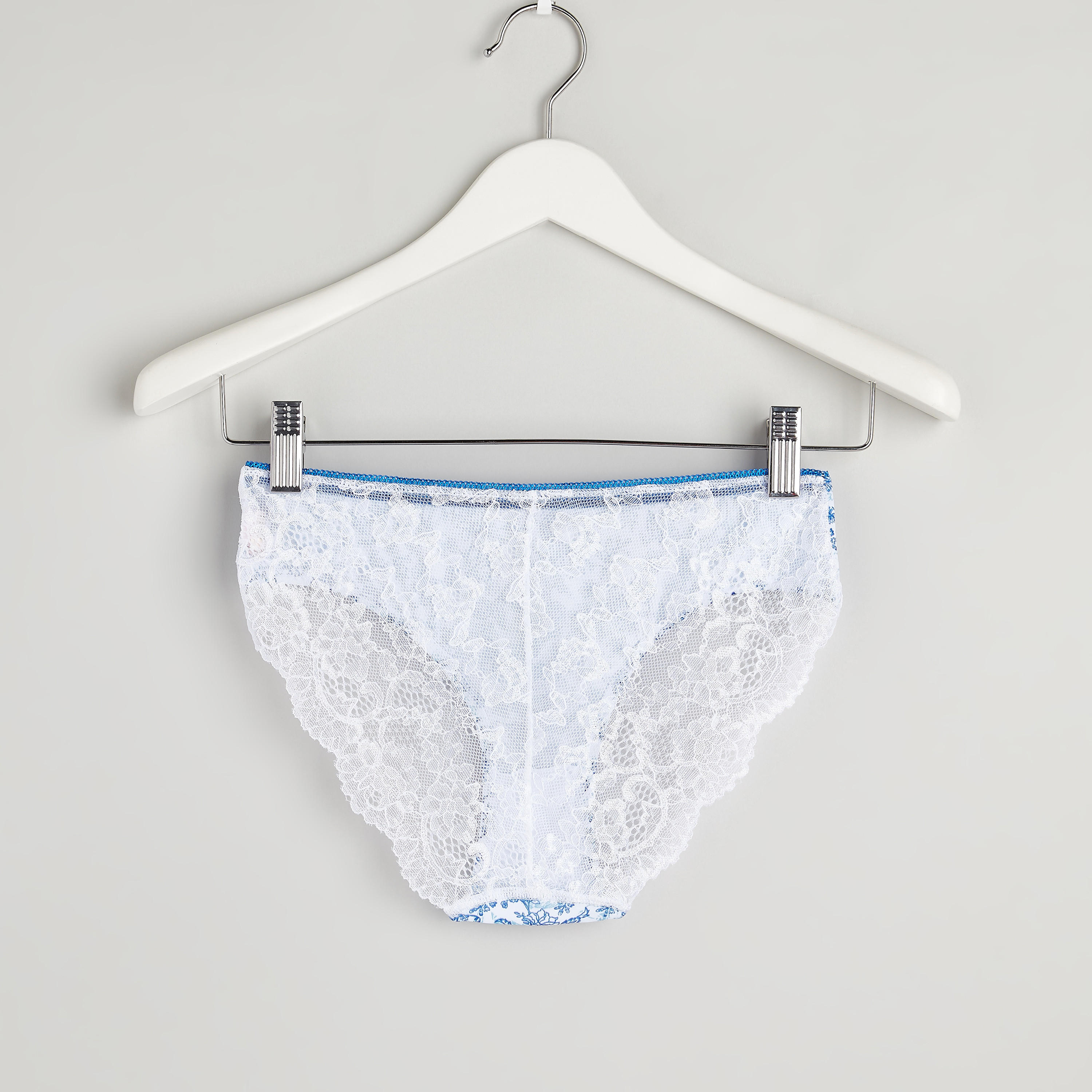 سراويل داخلية بخصر مطّاطي وتفاصيل دانتيل وطبعات-women-clothing-lingerie-panties-image-2