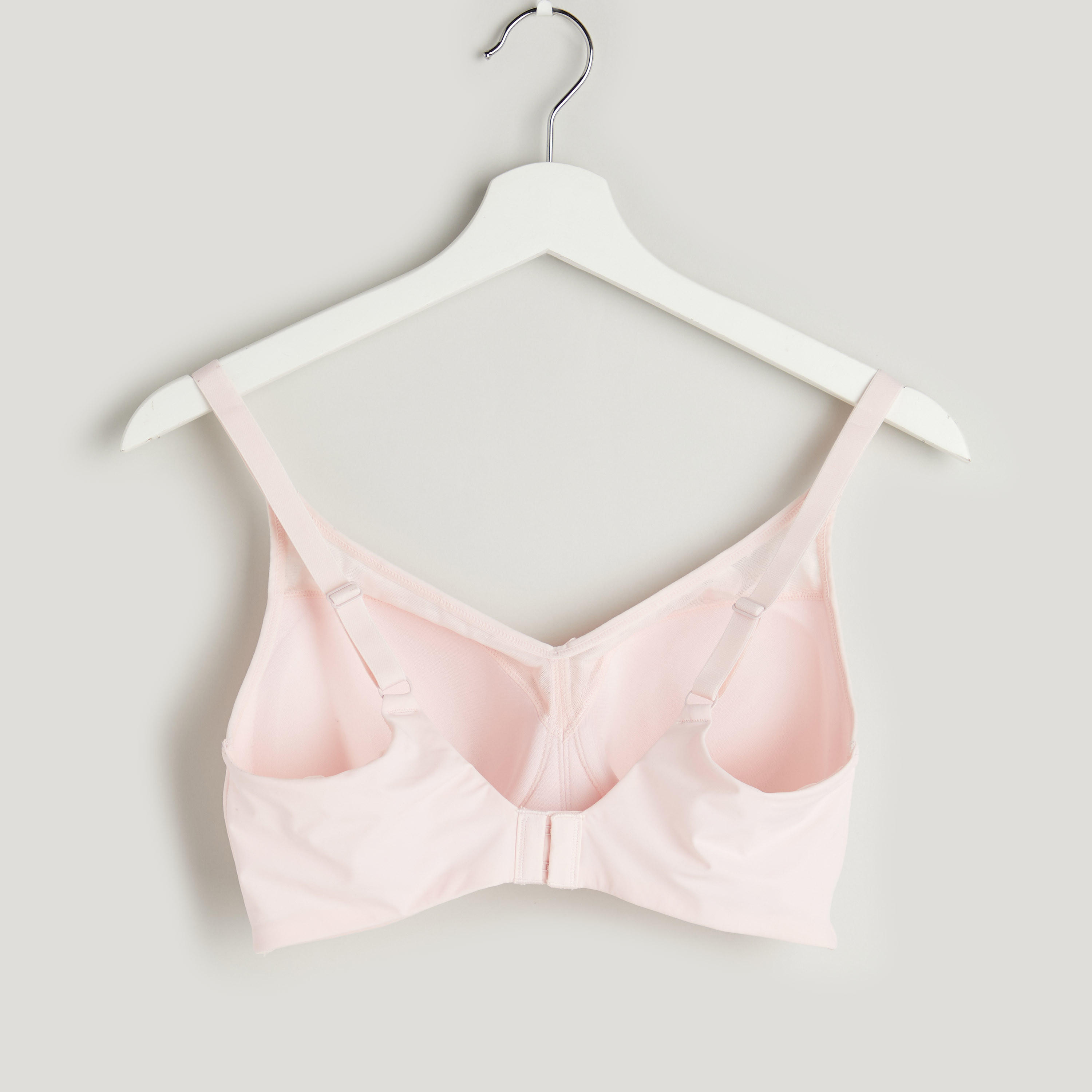 Plain Bra with Lace Detail and Spaghetti Strap-women-clothing-lingerie-bras-image-2