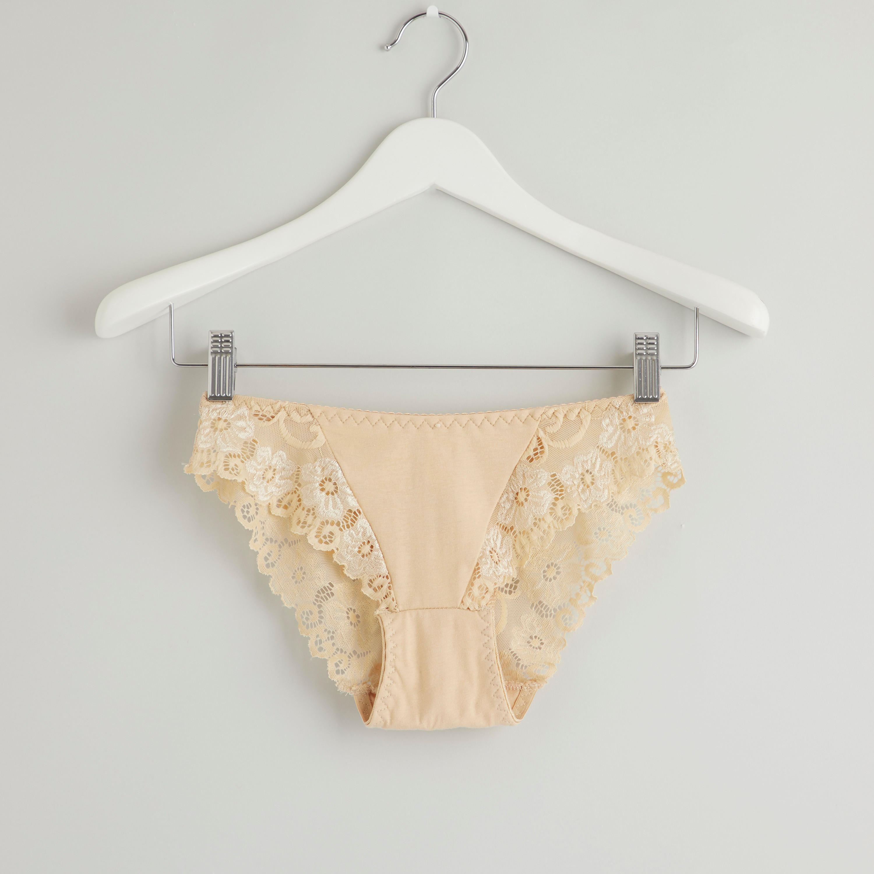 سروال داخلي هيبستر بخصر مطّاطي وتفاصيل دانتيل-women-clothing-lingerie-panties-image-1