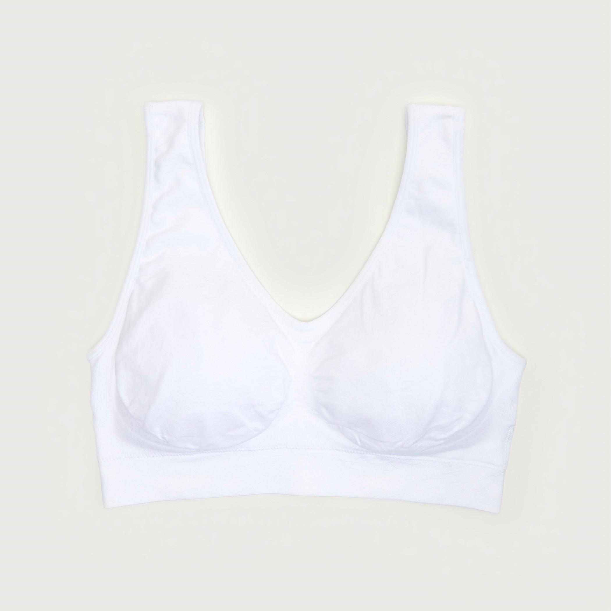 Solid Demi Padded Bra with V-neck-women-clothing-lingerie-bras-image-1