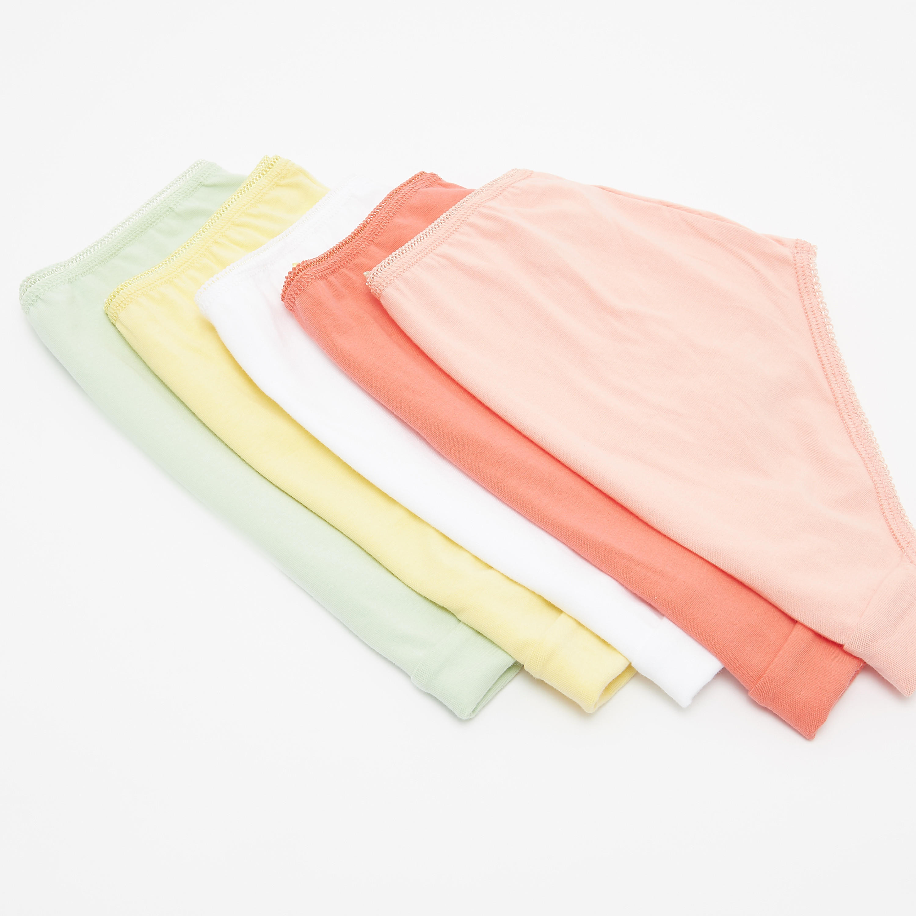 سراويل داخلية كلاسيكية متنوعة بخصر مطّاطي - طقم من 5 قطع-women-clothing-lingerie-panties-image-2